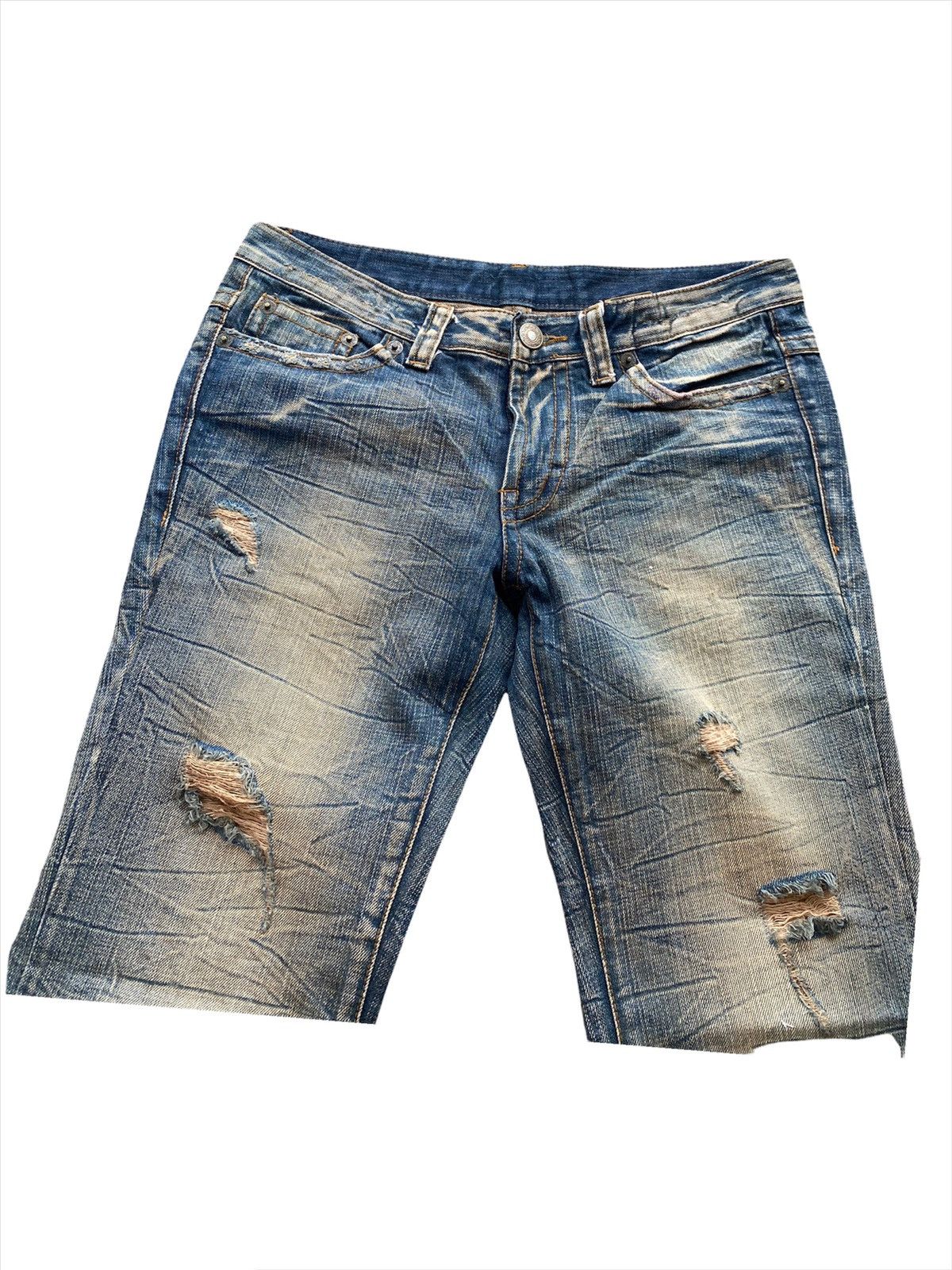 Hysteric Glamour Japanese Distressed Bootcut Rusty Denim Jeans Size US 31 - 4 Thumbnail