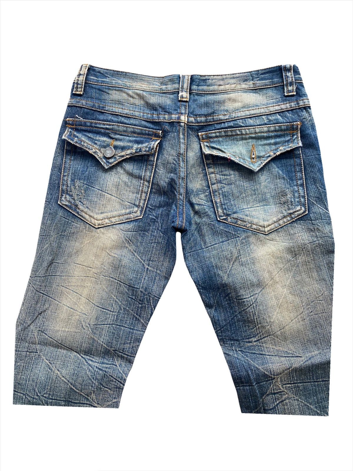 Hysteric Glamour Japanese Distressed Bootcut Rusty Denim Jeans Size US 31 - 9 Thumbnail