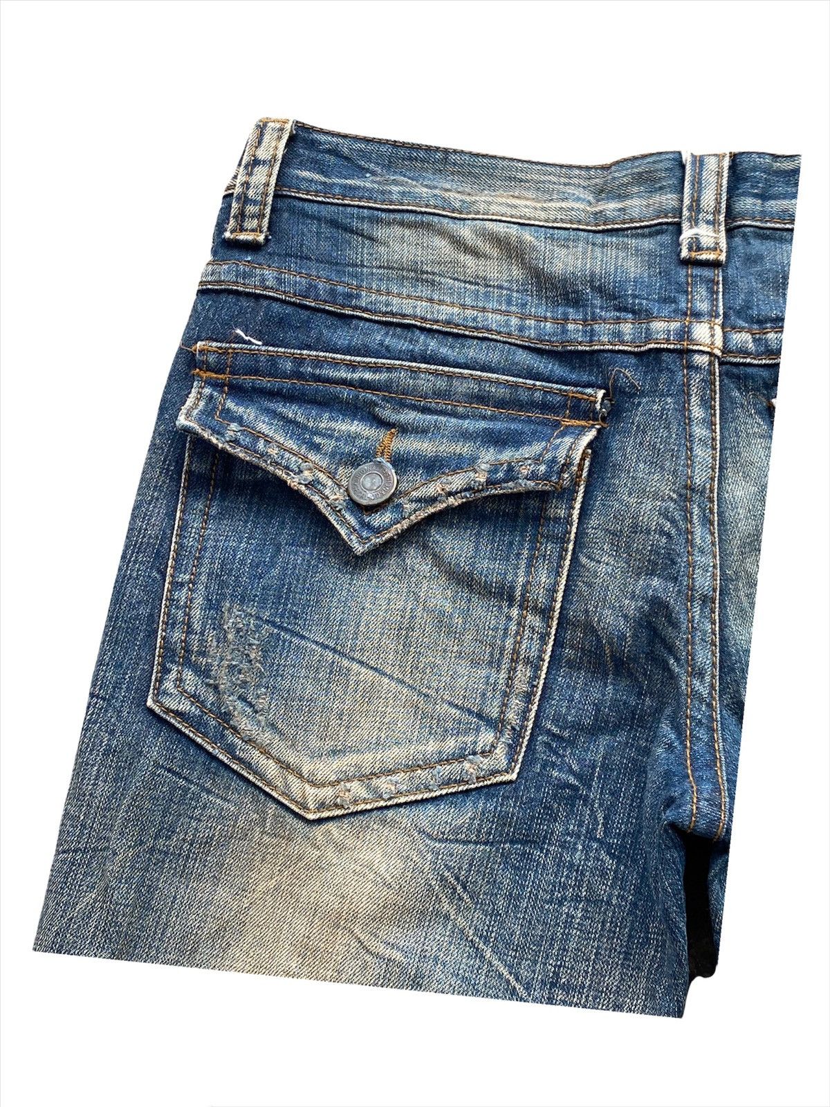 Hysteric Glamour Japanese Distressed Bootcut Rusty Denim Jeans Size US 31 - 12 Thumbnail