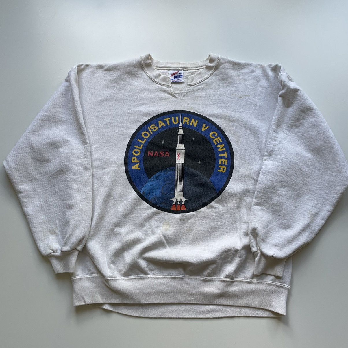 NASA × Vintage Vintage 90s NASA Outer Space Station Graphic Crewneck Rare Size US XL / EU 56 / 4 - 1 Thumbnail