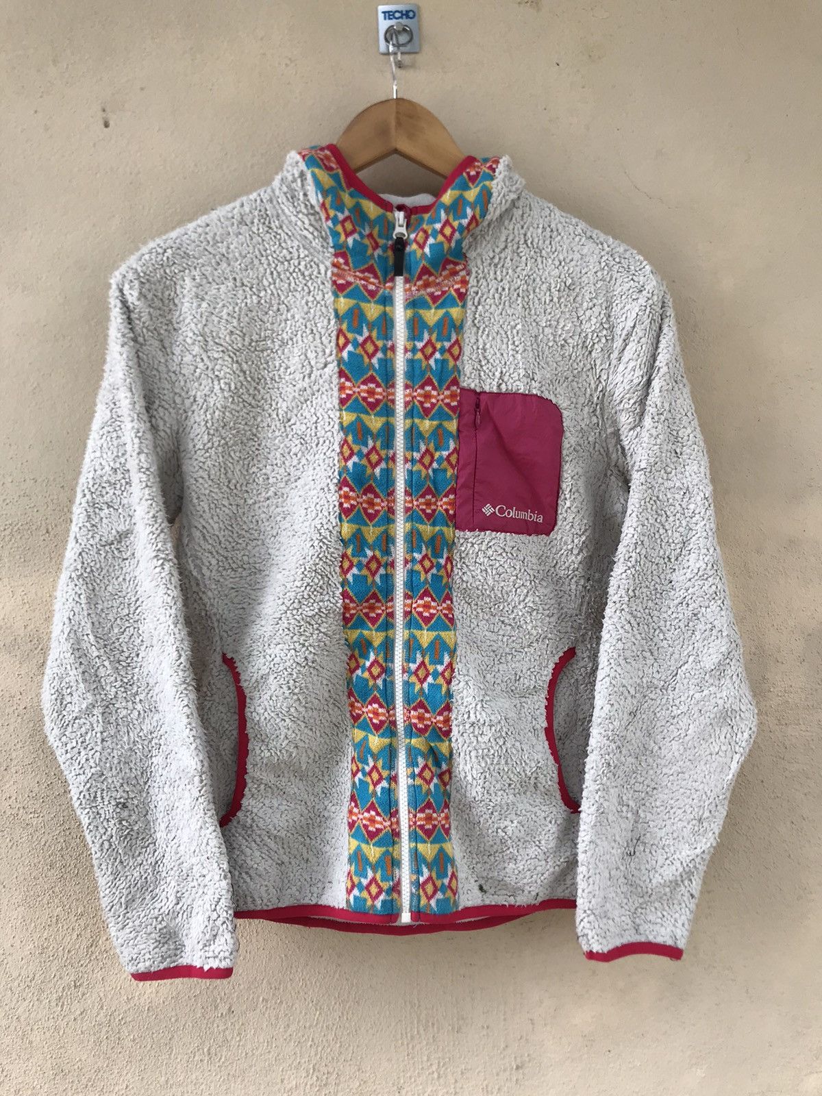 Columbia Vintage Columbia Fleece Hoodie Jacket Size US M / EU 48-50 / 2 - 1 Thumbnail
