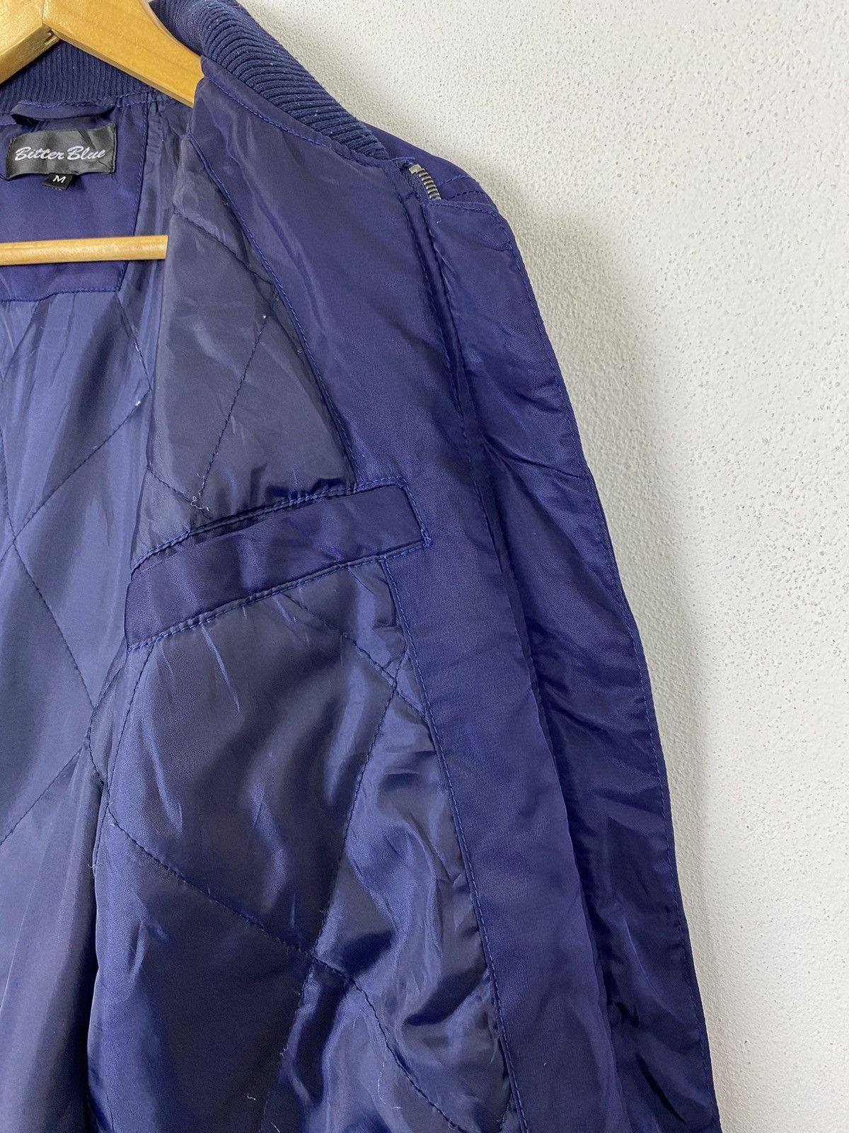 Japanese Brand BITTER BLUE NAVY BOMBER JACKET Size US M / EU 48-50 / 2 - 10 Thumbnail