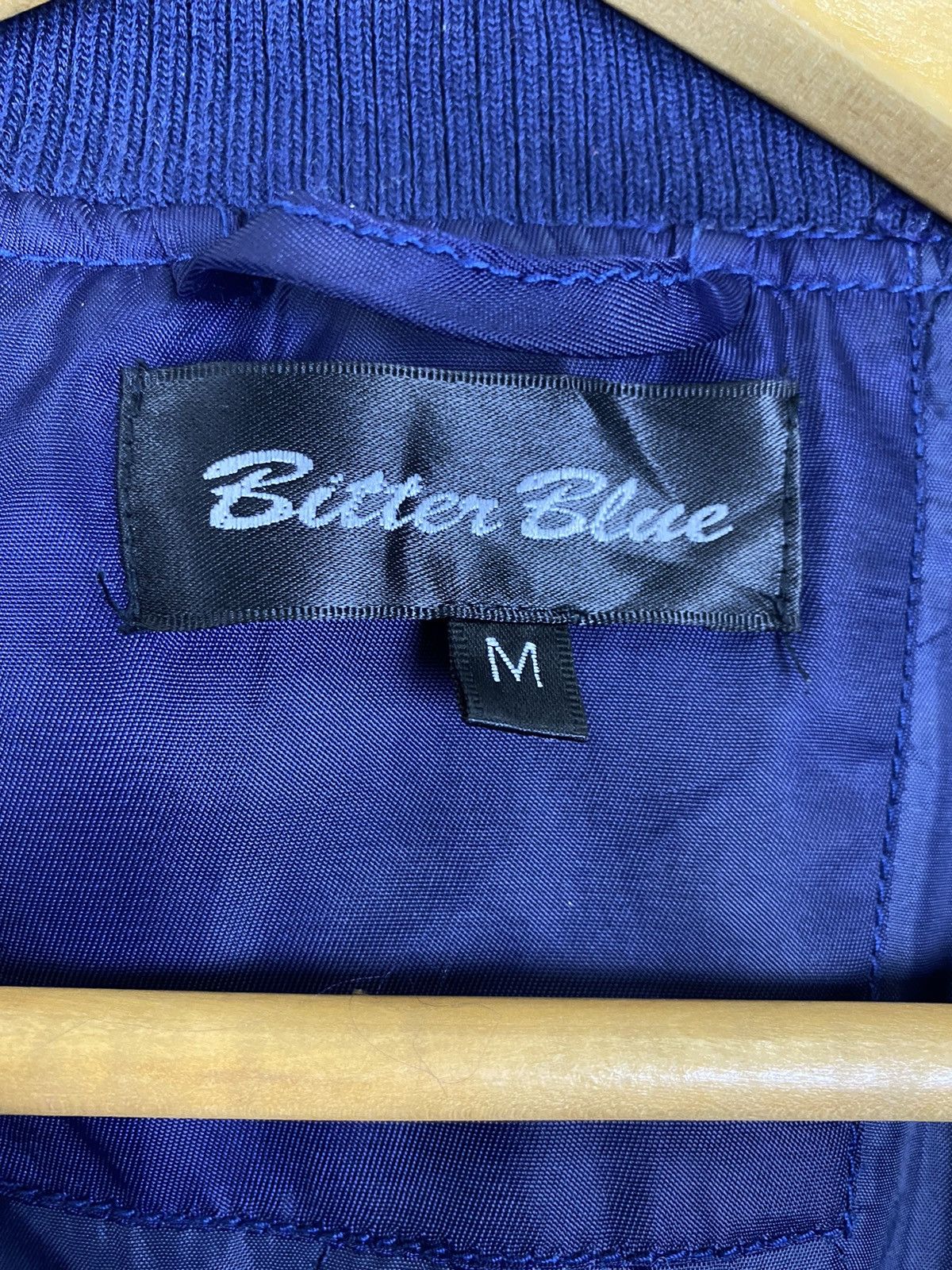 Japanese Brand BITTER BLUE NAVY BOMBER JACKET Size US M / EU 48-50 / 2 - 11 Thumbnail