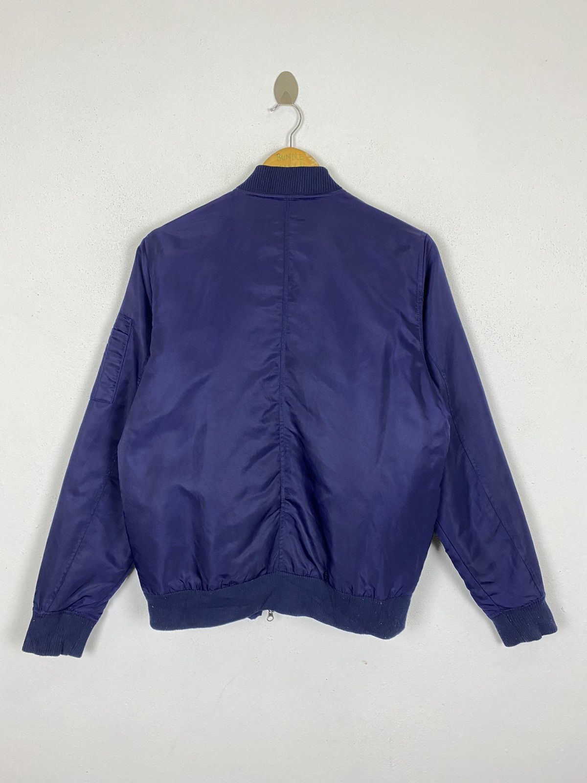 Japanese Brand BITTER BLUE NAVY BOMBER JACKET Size US M / EU 48-50 / 2 - 5 Thumbnail