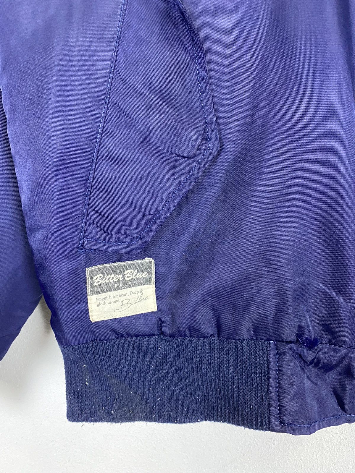 Japanese Brand BITTER BLUE NAVY BOMBER JACKET Size US M / EU 48-50 / 2 - 9 Thumbnail