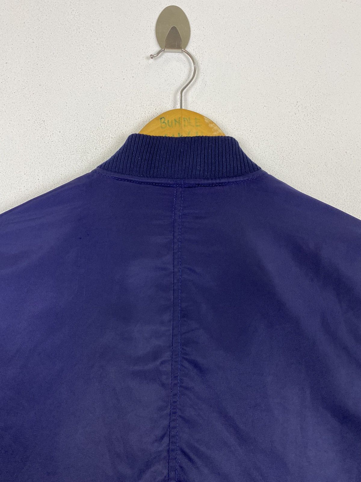 Japanese Brand BITTER BLUE NAVY BOMBER JACKET Size US M / EU 48-50 / 2 - 6 Thumbnail