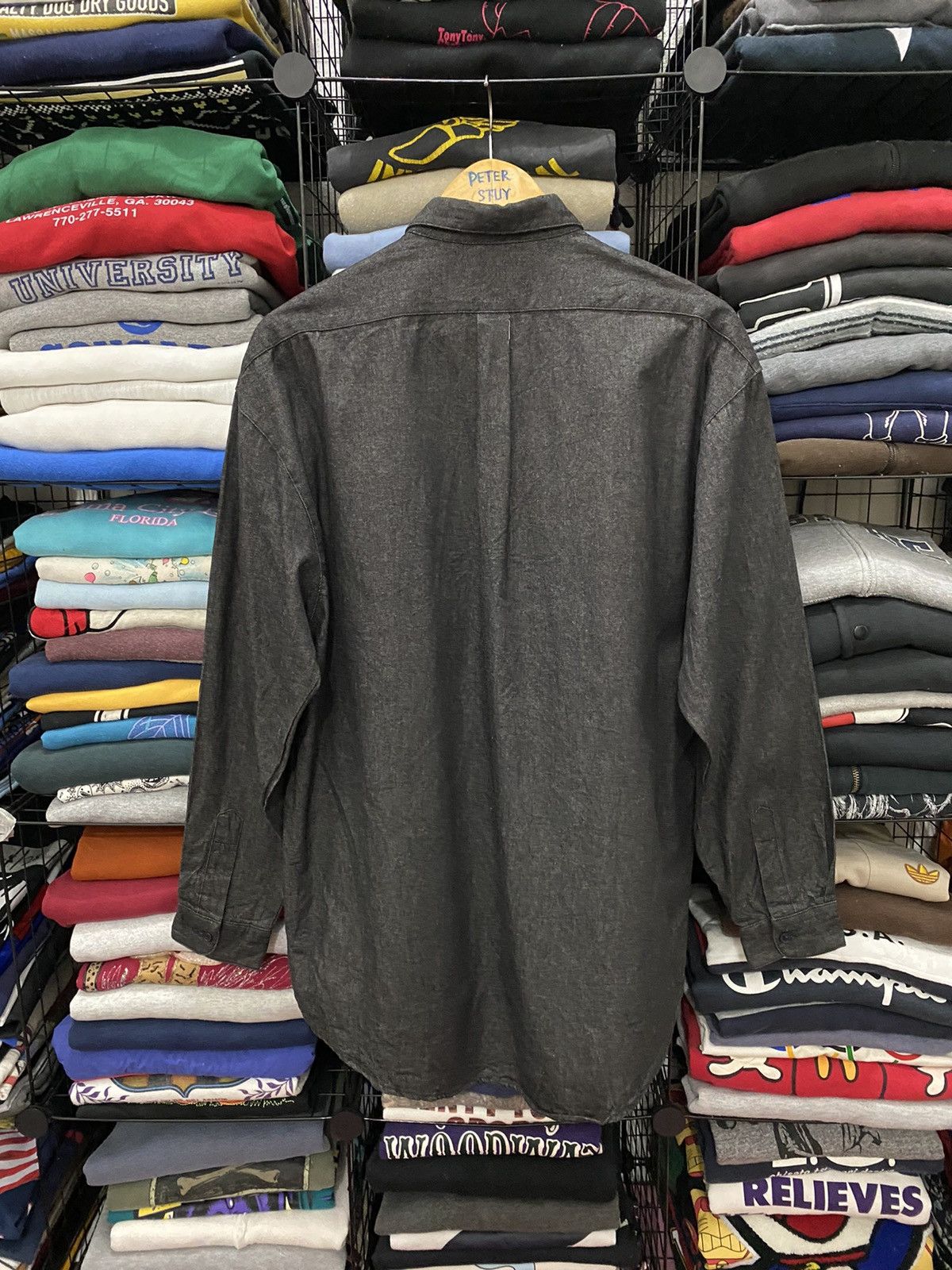 Japanese Brand × Vintage Vintage Black Denim Shirt Size US L / EU 52-54 / 3 - 2 Thumbnail