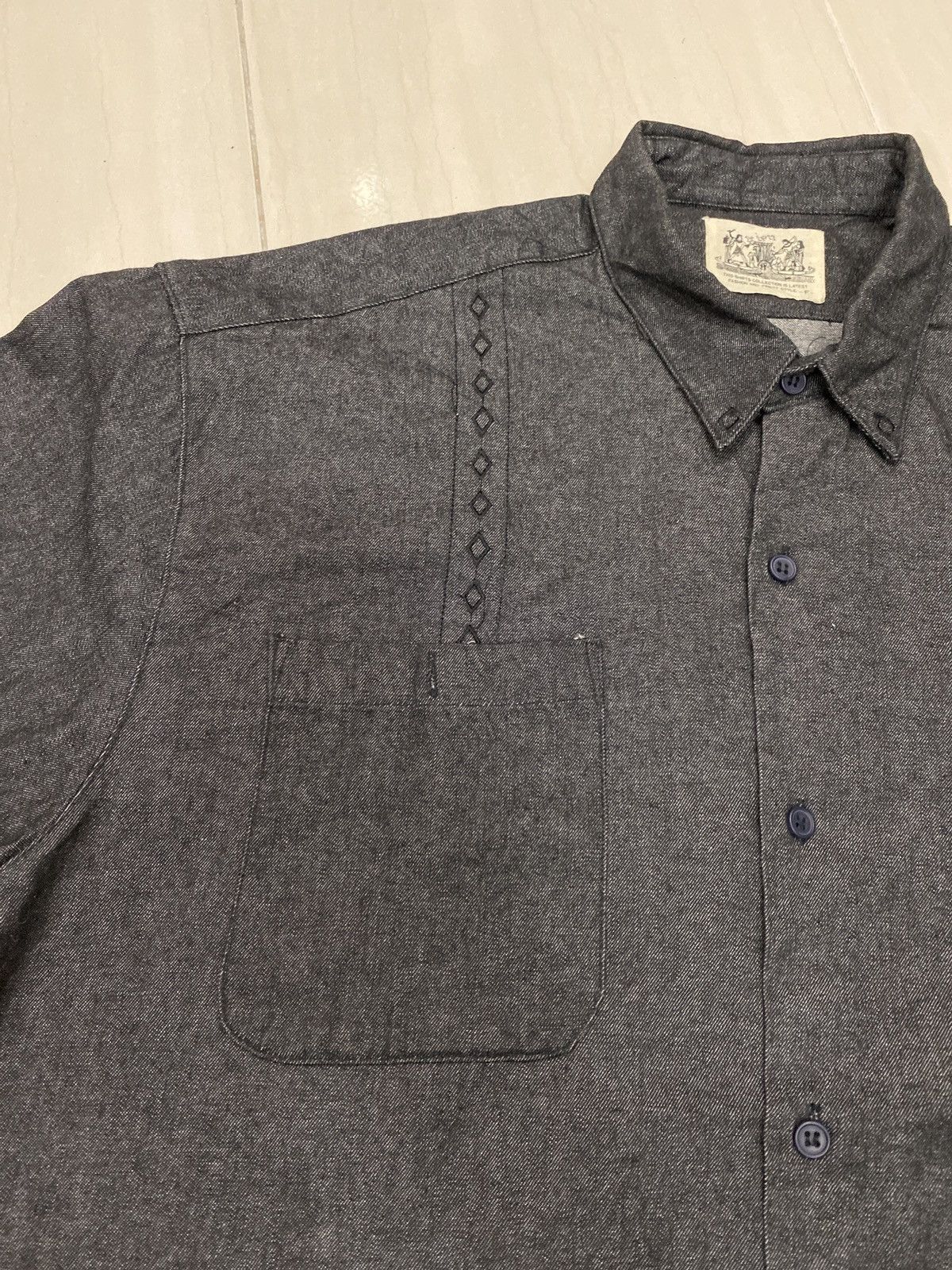 Japanese Brand × Vintage Vintage Black Denim Shirt Size US L / EU 52-54 / 3 - 6 Thumbnail