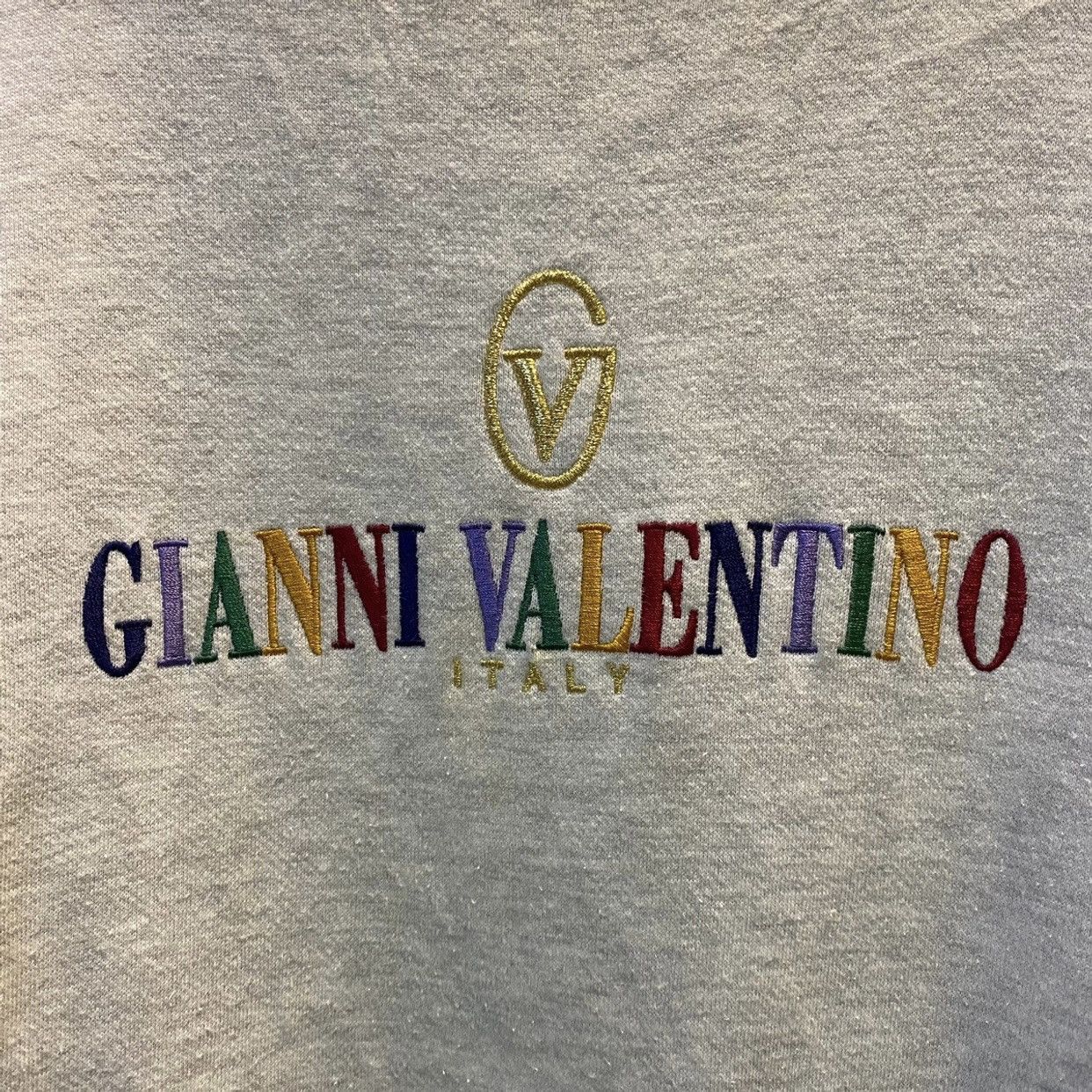 Gianni Valentino VTG GIANNI VALENTINO Sweatshirt Embroidery Logo Multicolour Size US L / EU 52-54 / 3 - 3 Thumbnail