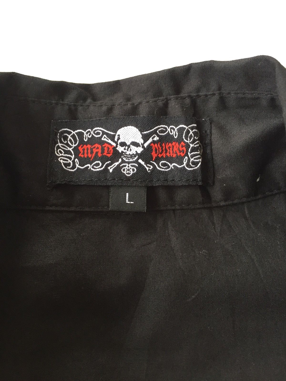 If Six Was Nine Mad Punk 🇯🇵 Skull Zipper Joint Arm Goth B/D Shirt Size US M / EU 48-50 / 2 - 8 Thumbnail