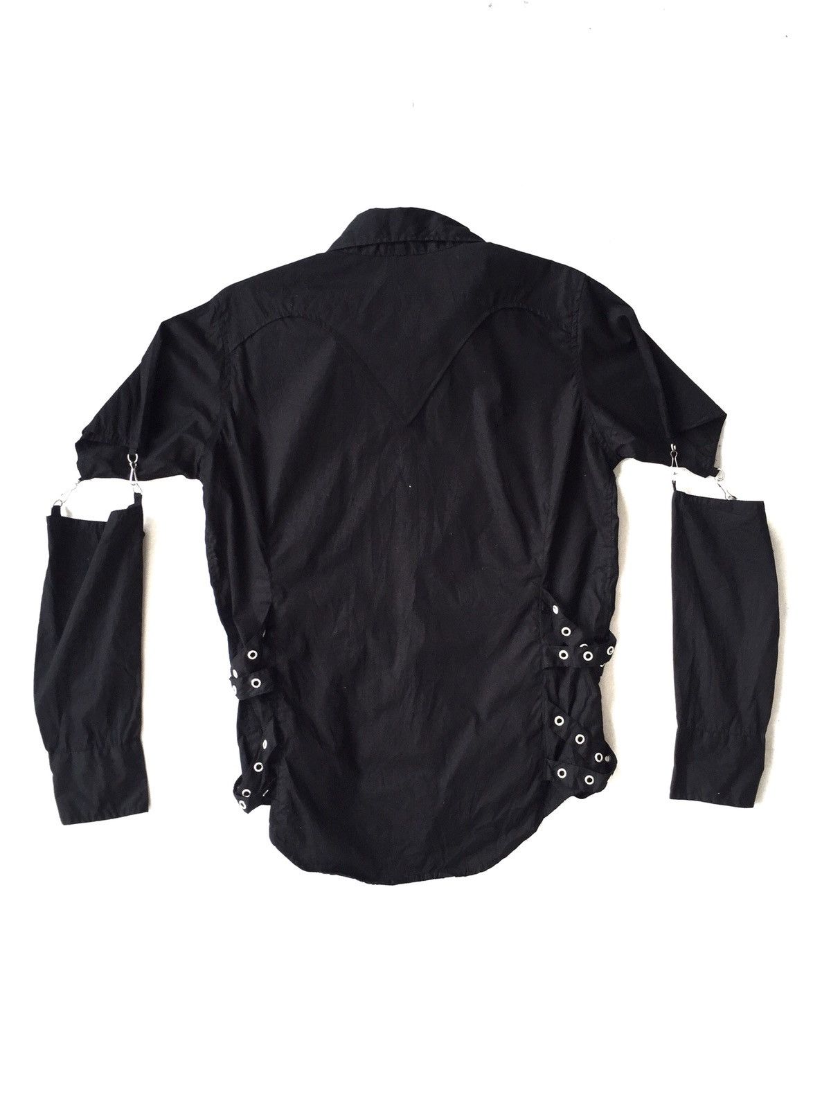 If Six Was Nine Mad Punk 🇯🇵 Skull Zipper Joint Arm Goth B/D Shirt Size US M / EU 48-50 / 2 - 6 Thumbnail