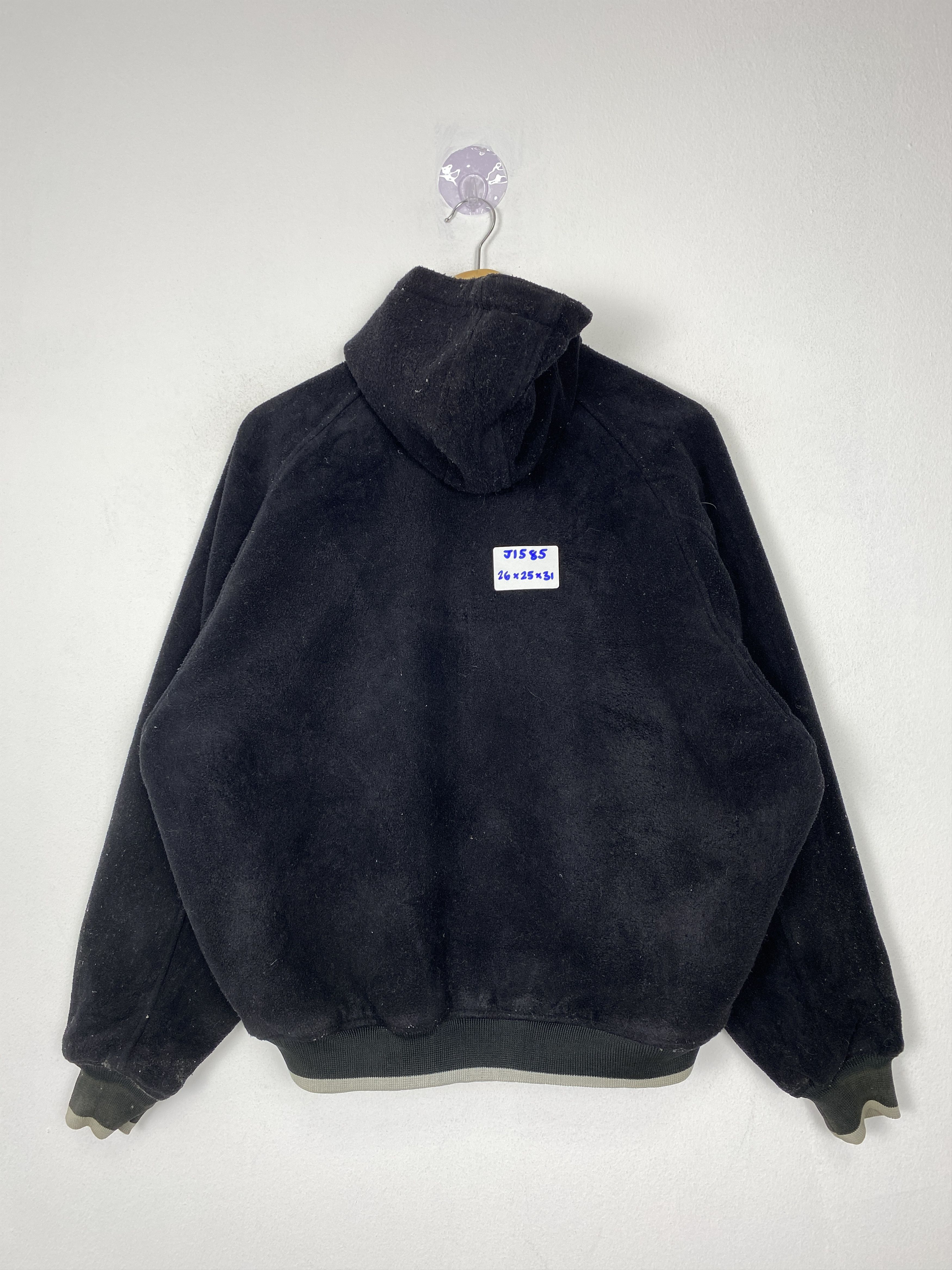 Converse × Vintage Vintage Converse Hoodie Fleece Reversible Zip Up Jacket Size US L / EU 52-54 / 3 - 14 Thumbnail