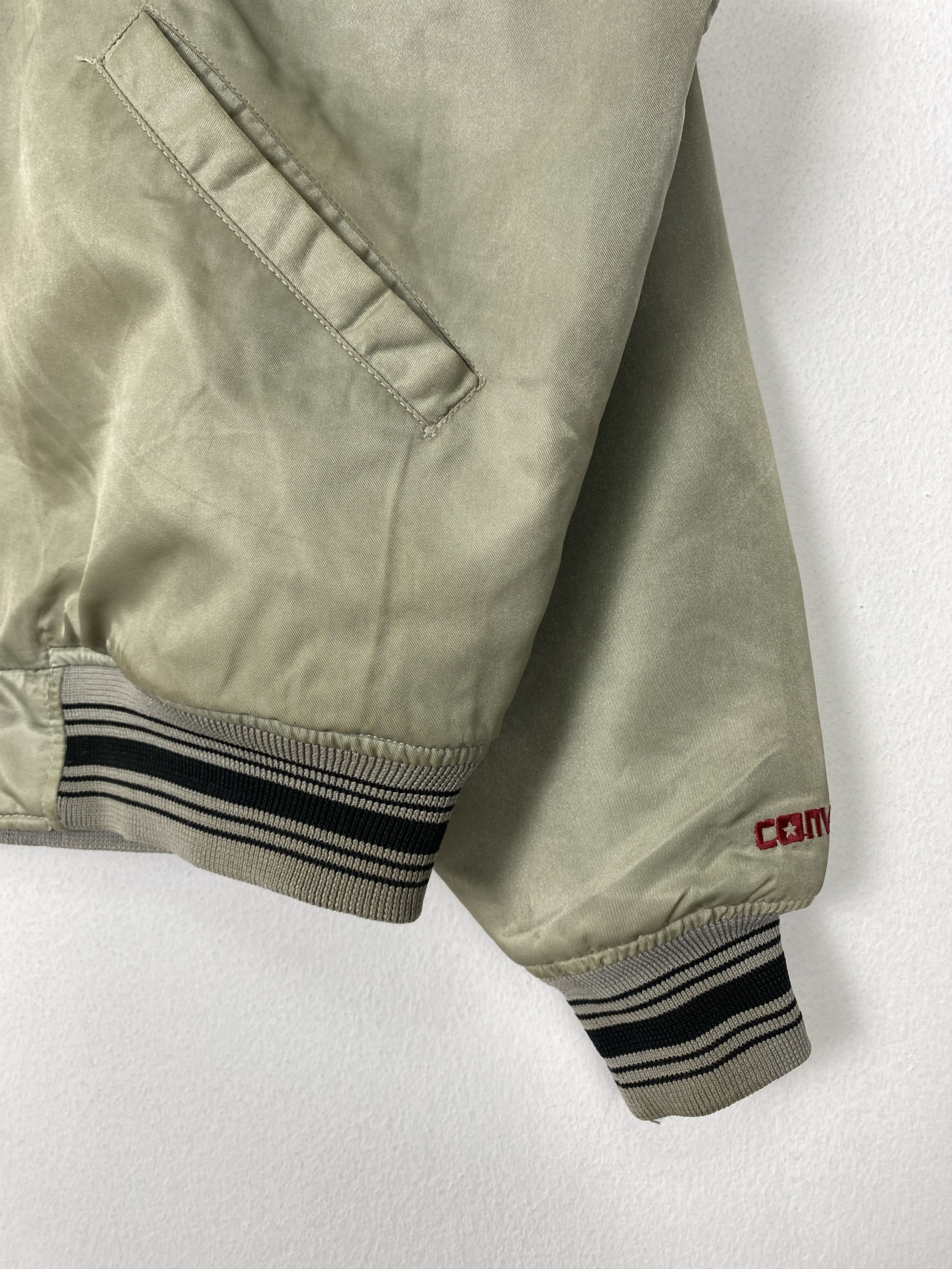 Converse × Vintage Vintage Converse Hoodie Fleece Reversible Zip Up Jacket Size US L / EU 52-54 / 3 - 5 Thumbnail