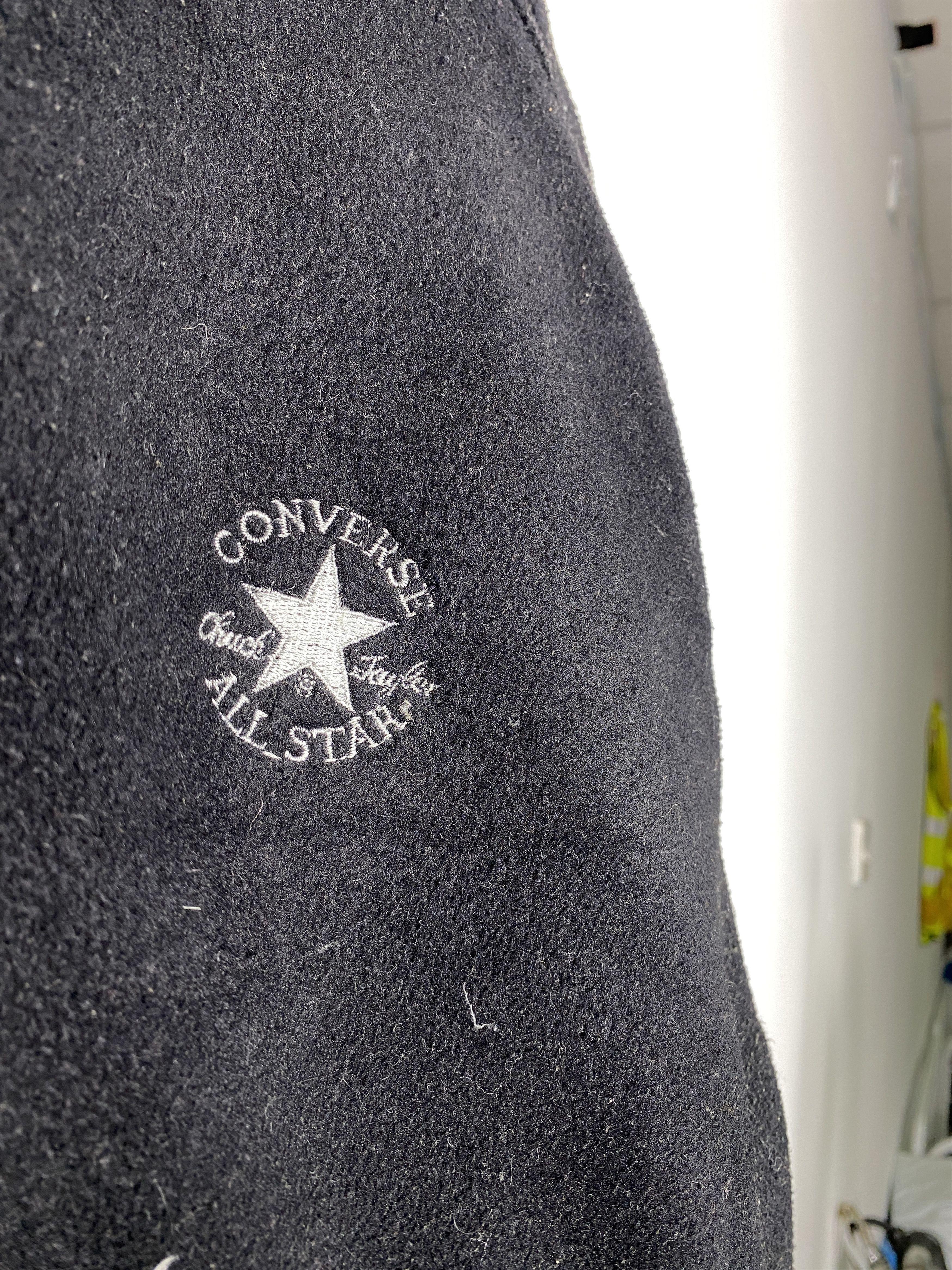 Converse × Vintage Vintage Converse Hoodie Fleece Reversible Zip Up Jacket Size US L / EU 52-54 / 3 - 12 Thumbnail