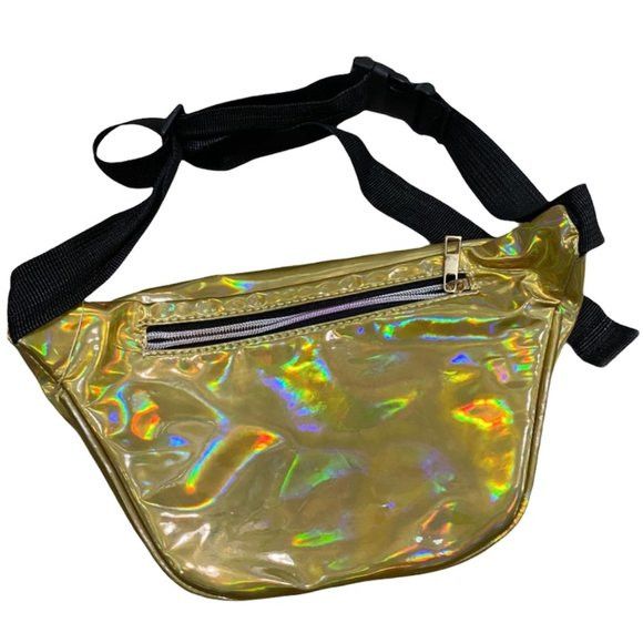 Vintage 🏁 Metallic Fanny Bag 🏁 Size ONE SIZE - 2 Thumbnail