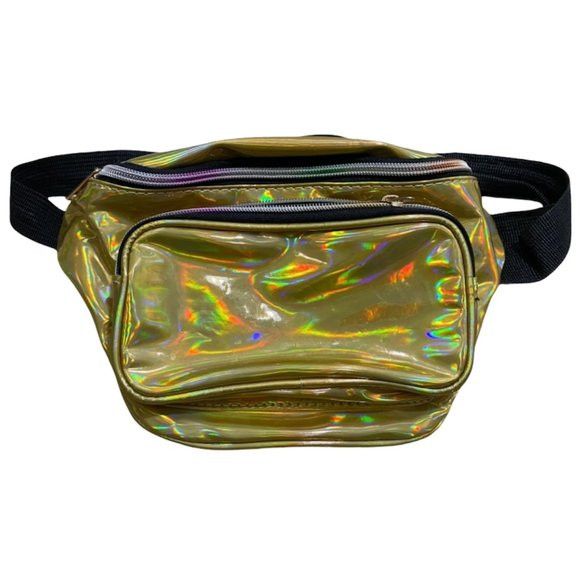 Vintage 🏁 Metallic Fanny Bag 🏁 Size ONE SIZE - 1 Thumbnail