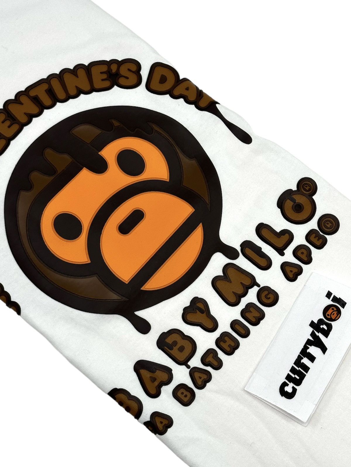 Bape BAPE Valentine Chocolate Baby Milo Tee Men's White Size US XL / EU 56 / 4 - 4 Thumbnail