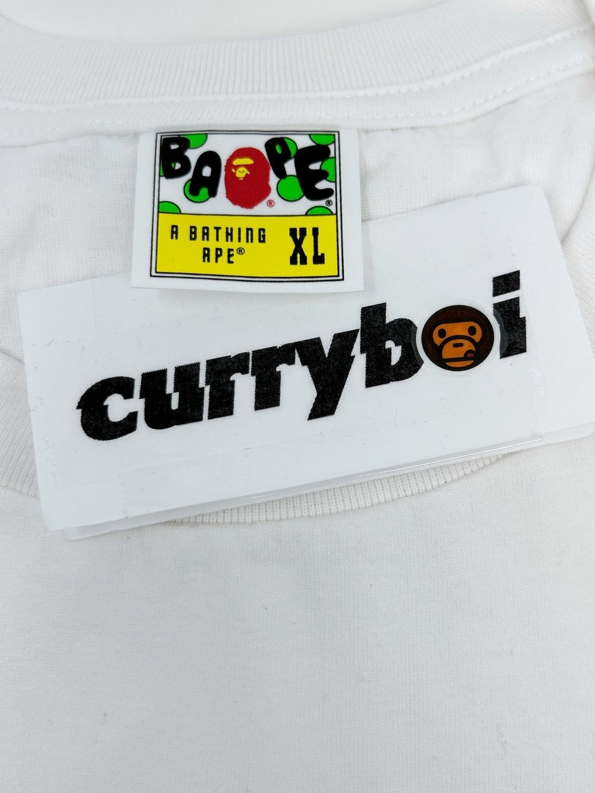Bape BAPE Valentine Chocolate Baby Milo Tee Men's White Size US XL / EU 56 / 4 - 5 Thumbnail