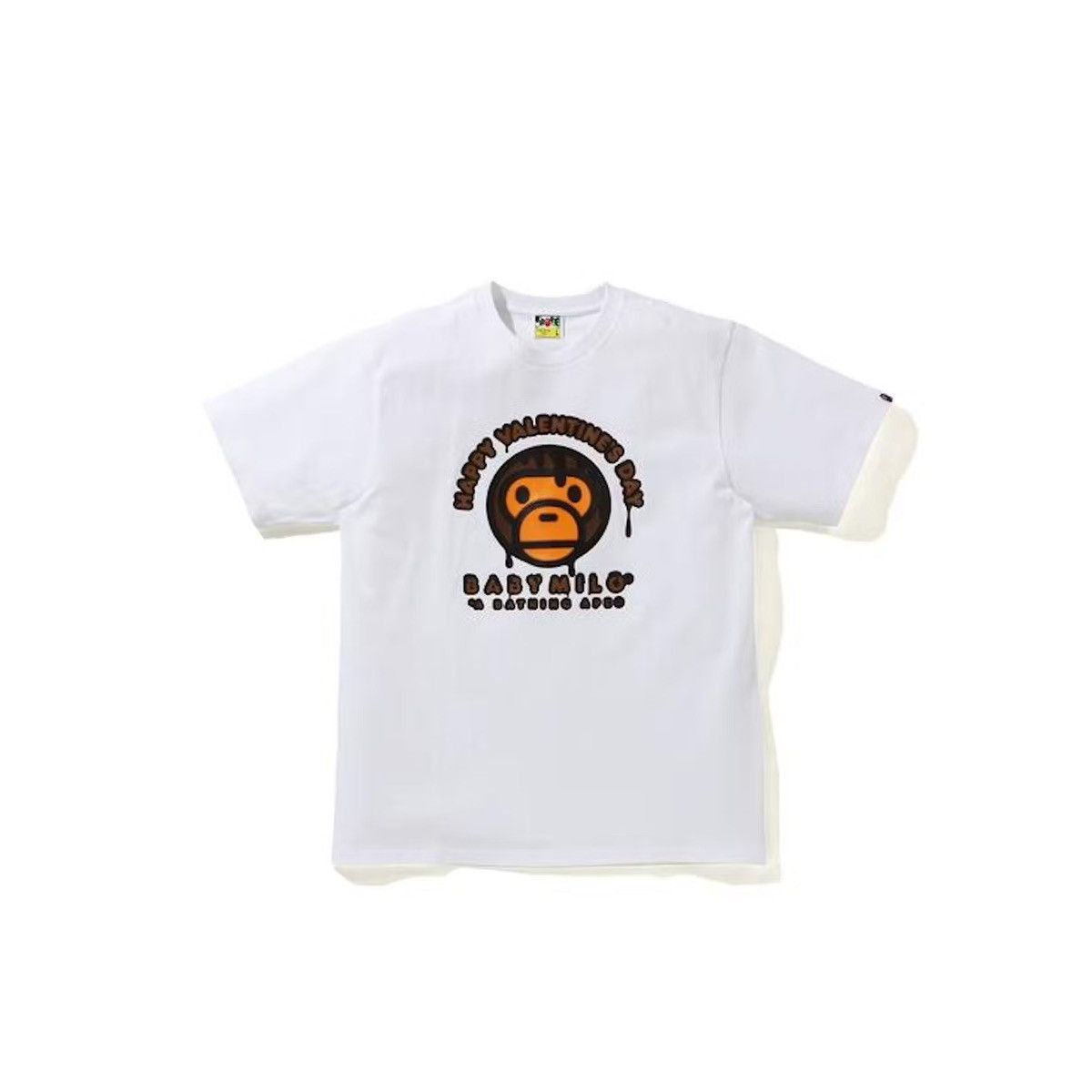 Bape BAPE Valentine Chocolate Baby Milo Tee Men's White Size US XL / EU 56 / 4 - 1 Thumbnail