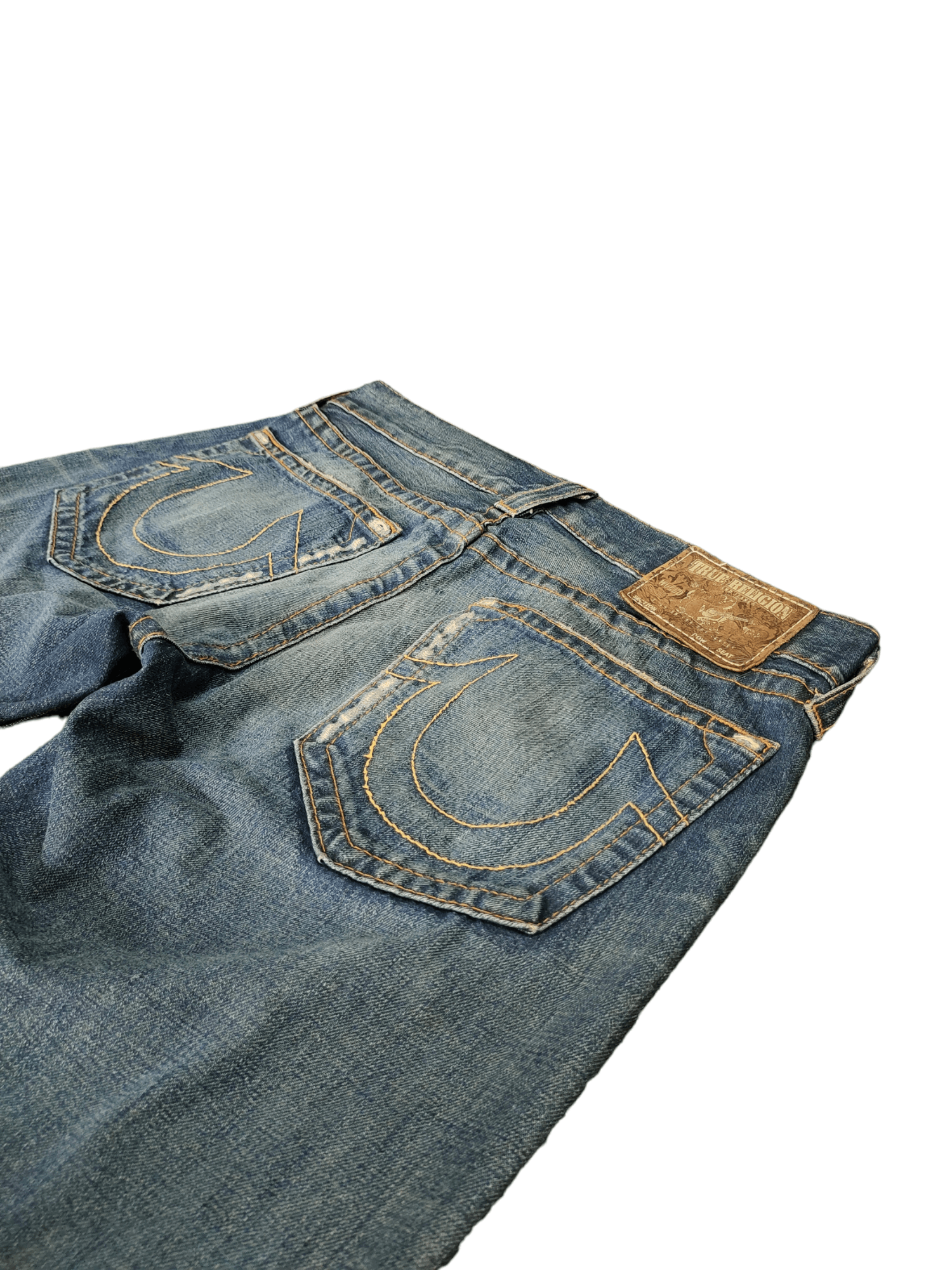 Vintage True Religion Distressed Denim Jeans Y2k Streetwear