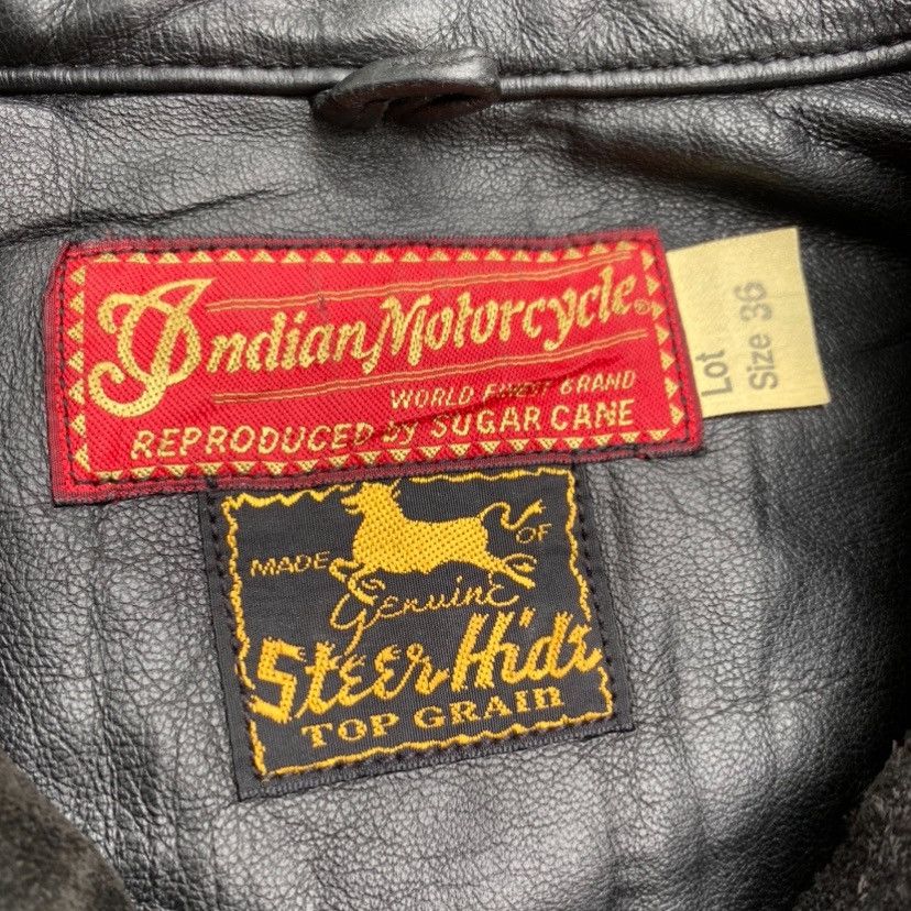 Toyo Enterprises Indian Motorcycle by Sugar Cane Steerhide Leather Jacket Size US S / EU 44-46 / 1 - 5 Thumbnail