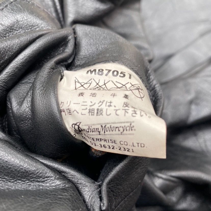 Toyo Enterprises Indian Motorcycle by Sugar Cane Steerhide Leather Jacket Size US S / EU 44-46 / 1 - 6 Thumbnail