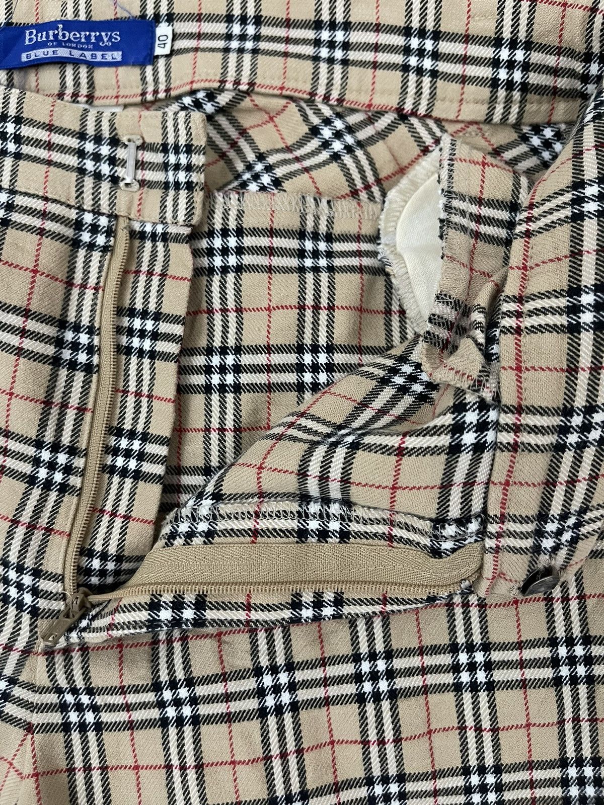 Burberry Vintage Burberry Blue Label Nova Check Trousers Pants Size US 29 - 3 Thumbnail