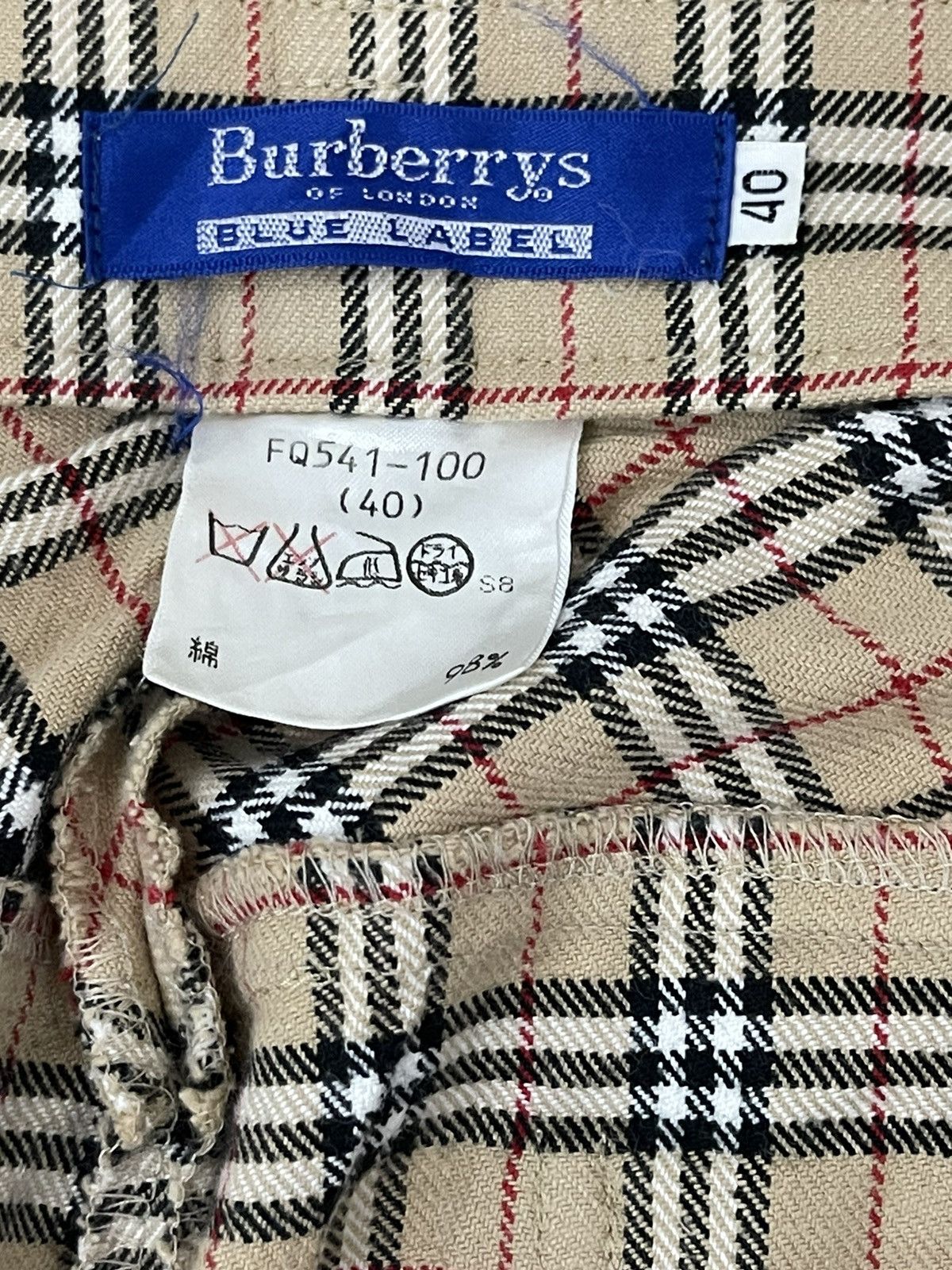 Burberry Vintage Burberry Blue Label Nova Check Trousers Pants Size US 29 - 4 Thumbnail