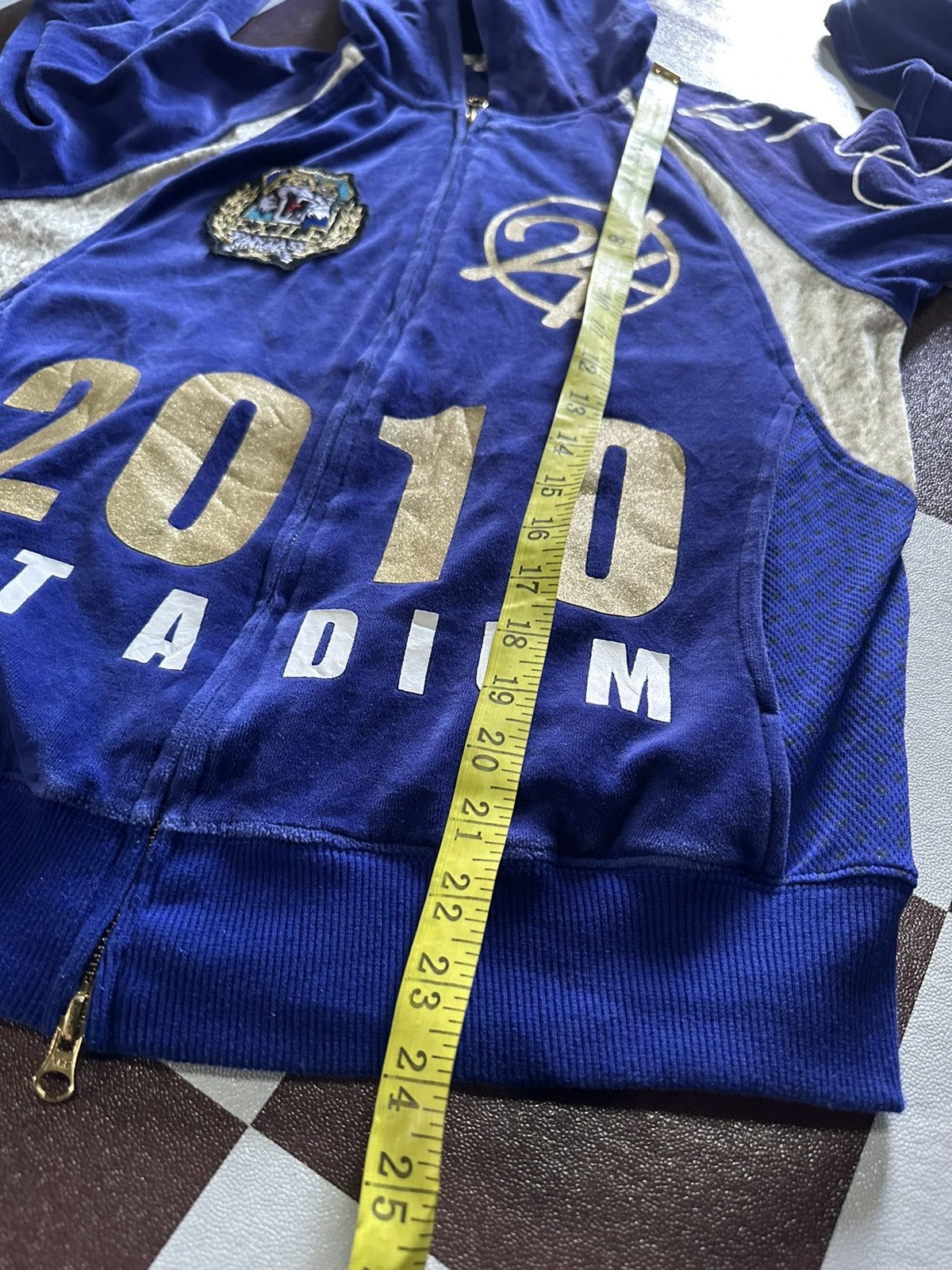 Japanese Brand 24 karats stadium 2010 zipper hoodie Size S / US 4 / IT 40 - 8 Thumbnail