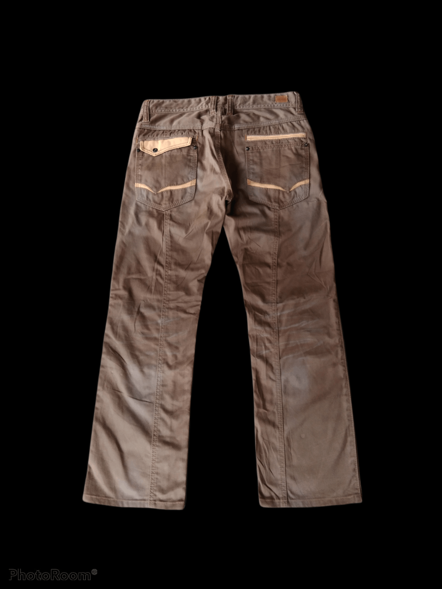 Nicole Club DiSTRESSED WASHED BROWN MULTIPOCKET NICOL FOR MEN Size US 31 - 2 Thumbnail
