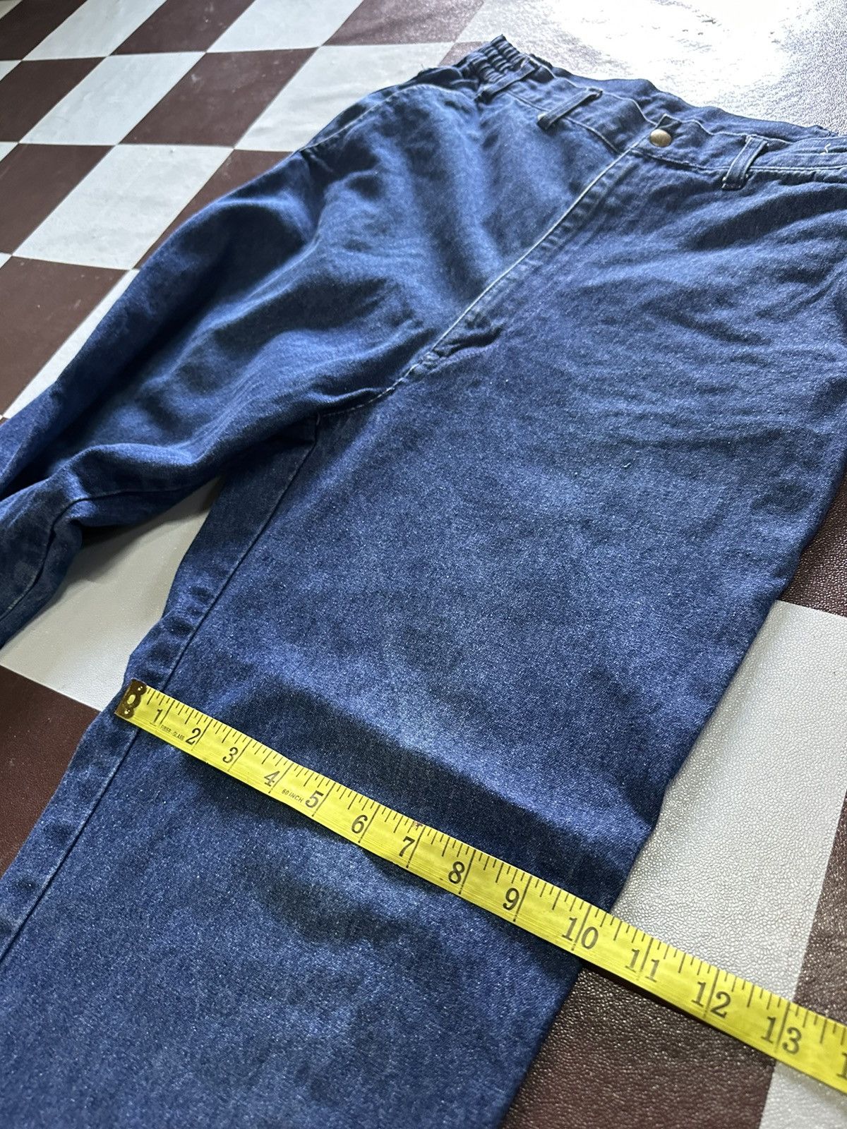 Japanese Brand × Vintage Wood crane dark blue jeans Size US 32 / EU 48 - 10 Thumbnail