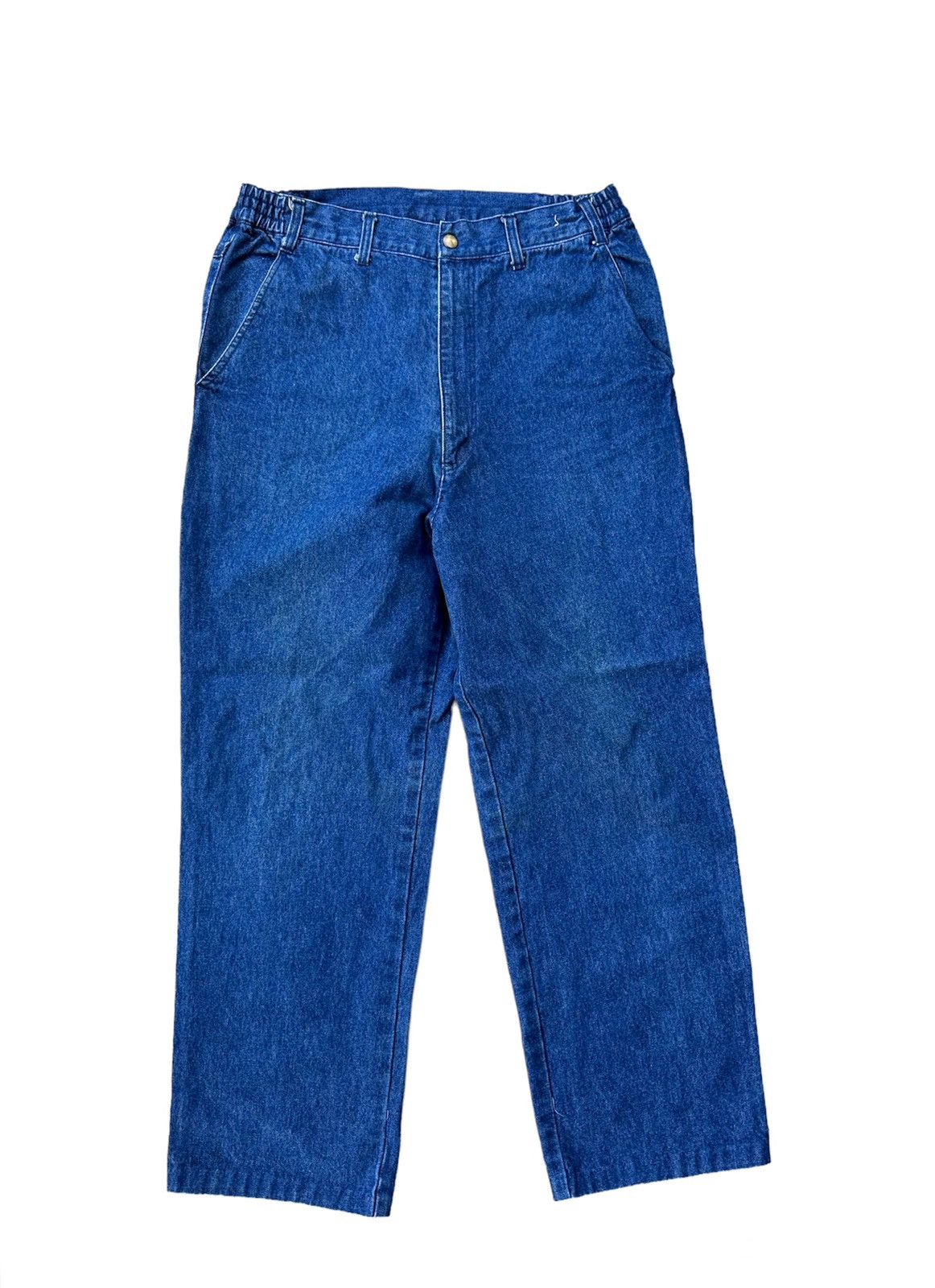 Japanese Brand × Vintage Wood crane dark blue jeans Size US 32 / EU 48 - 3 Thumbnail
