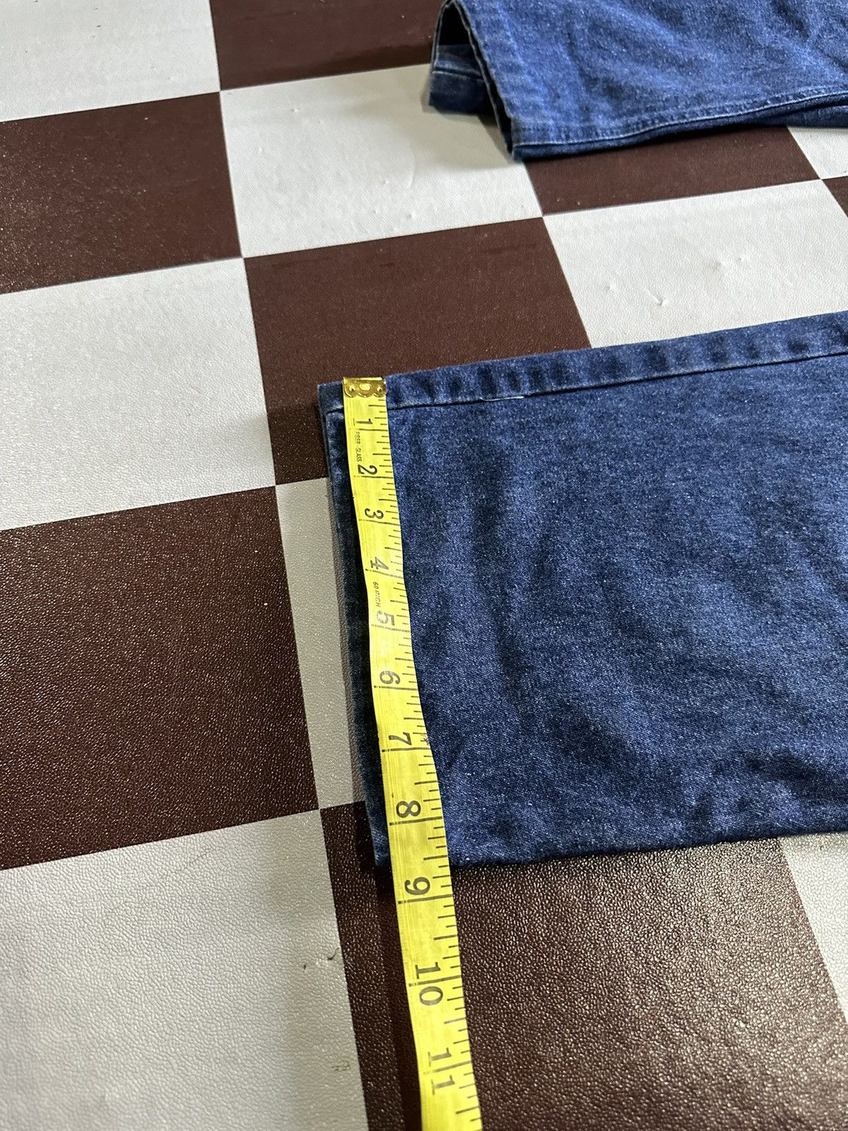 Japanese Brand × Vintage Wood crane dark blue jeans Size US 32 / EU 48 - 9 Thumbnail