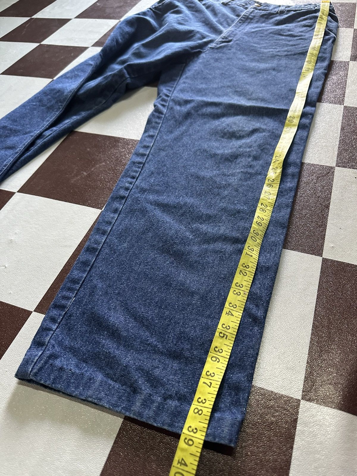 Japanese Brand × Vintage Wood crane dark blue jeans Size US 32 / EU 48 - 7 Thumbnail