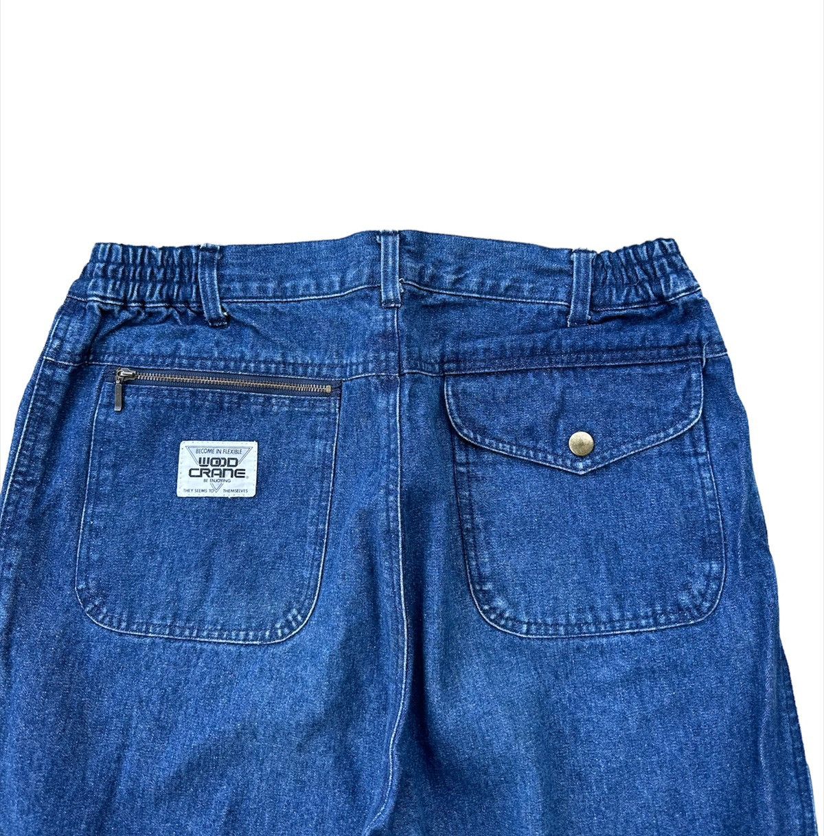 Japanese Brand × Vintage Wood crane dark blue jeans Size US 32 / EU 48 - 2 Thumbnail