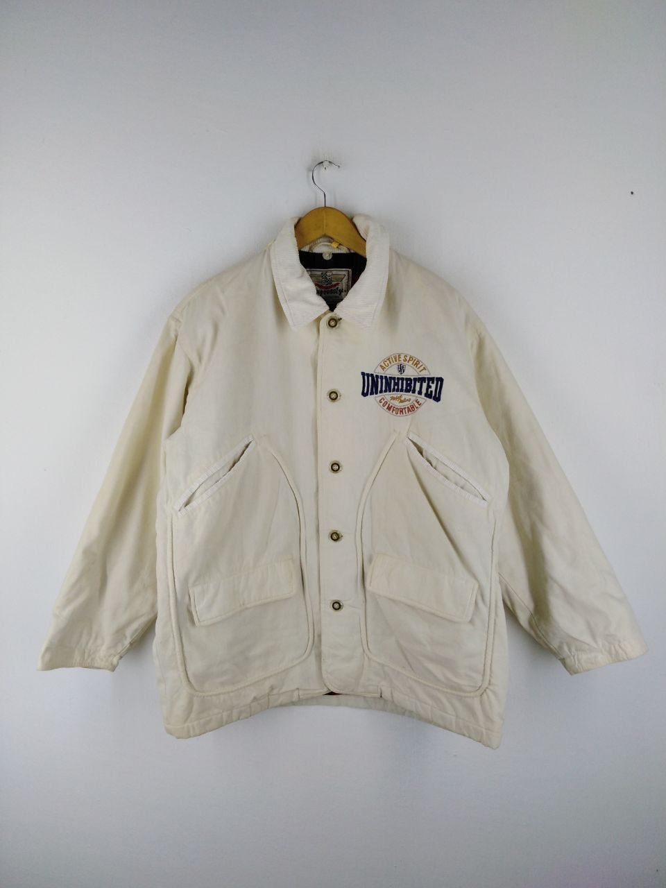 Japanese Brand EXPRESSLY BUTTON UP WHITE JACKET Size US L / EU 52-54 / 3 - 1 Thumbnail