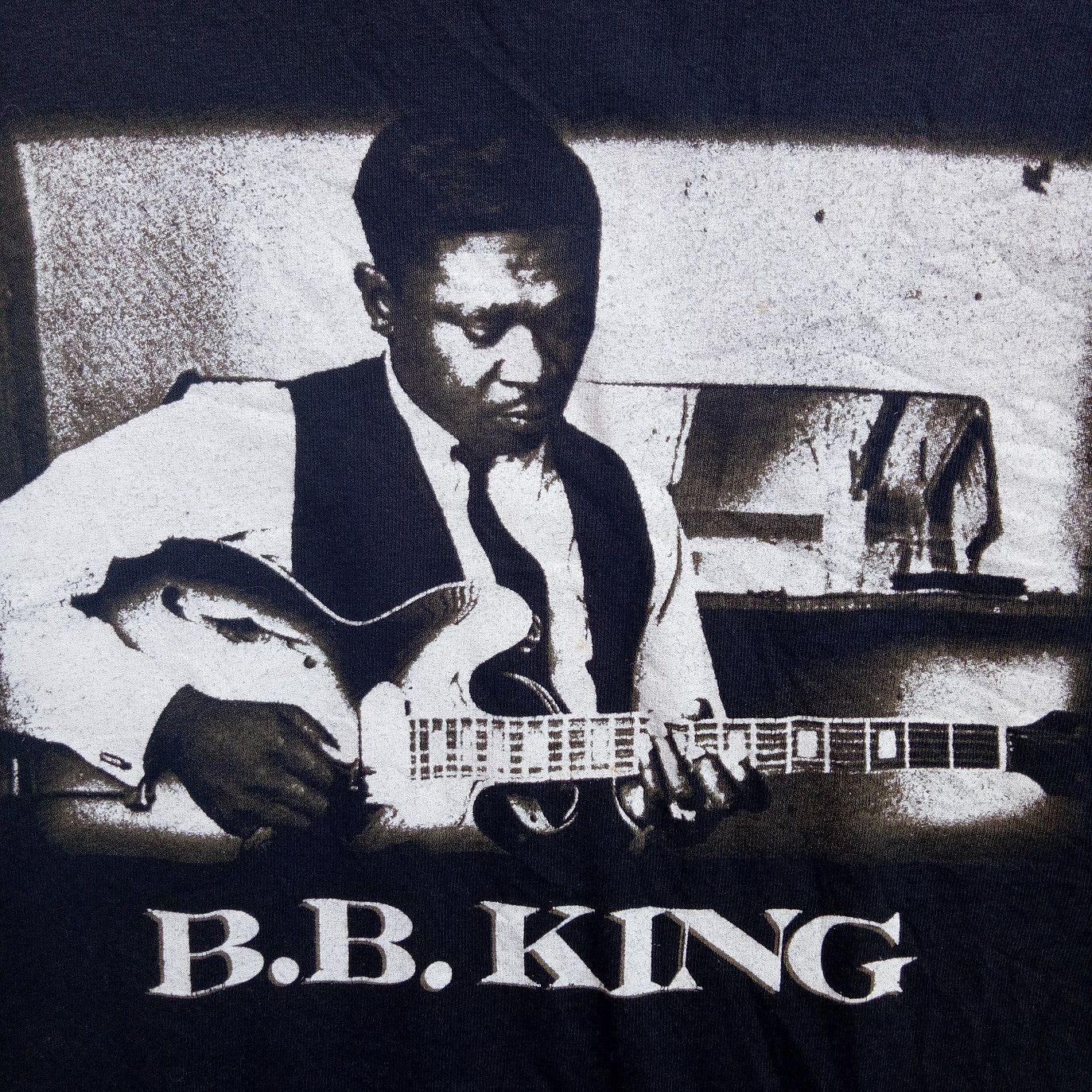 Band Tees 💥VINTAGE B.B. King singer electric blues worldwide shirt Size US XXL / EU 58 / 5 - 3 Thumbnail