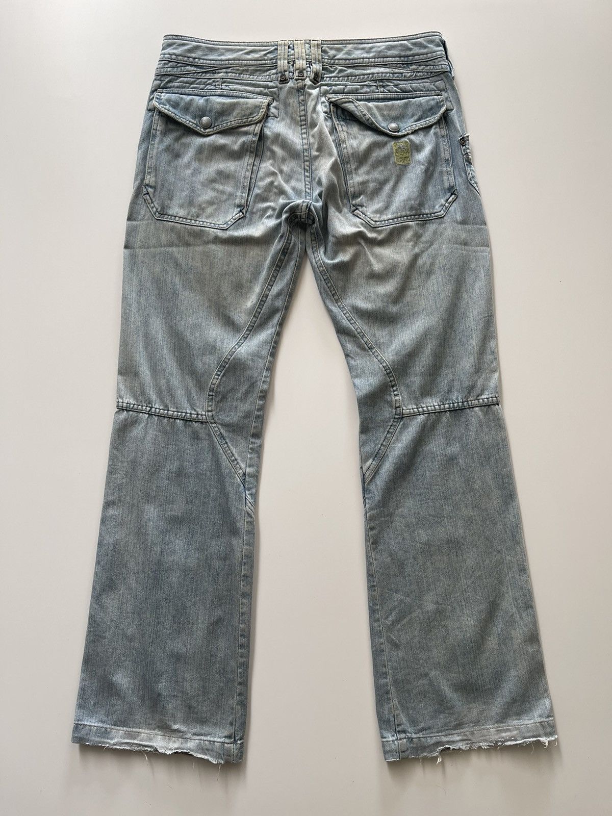 Diesel CRAZY DISTRESSED FLARE MULTIPOCKET DENIM Size US 32 / EU 48 - 3 Thumbnail