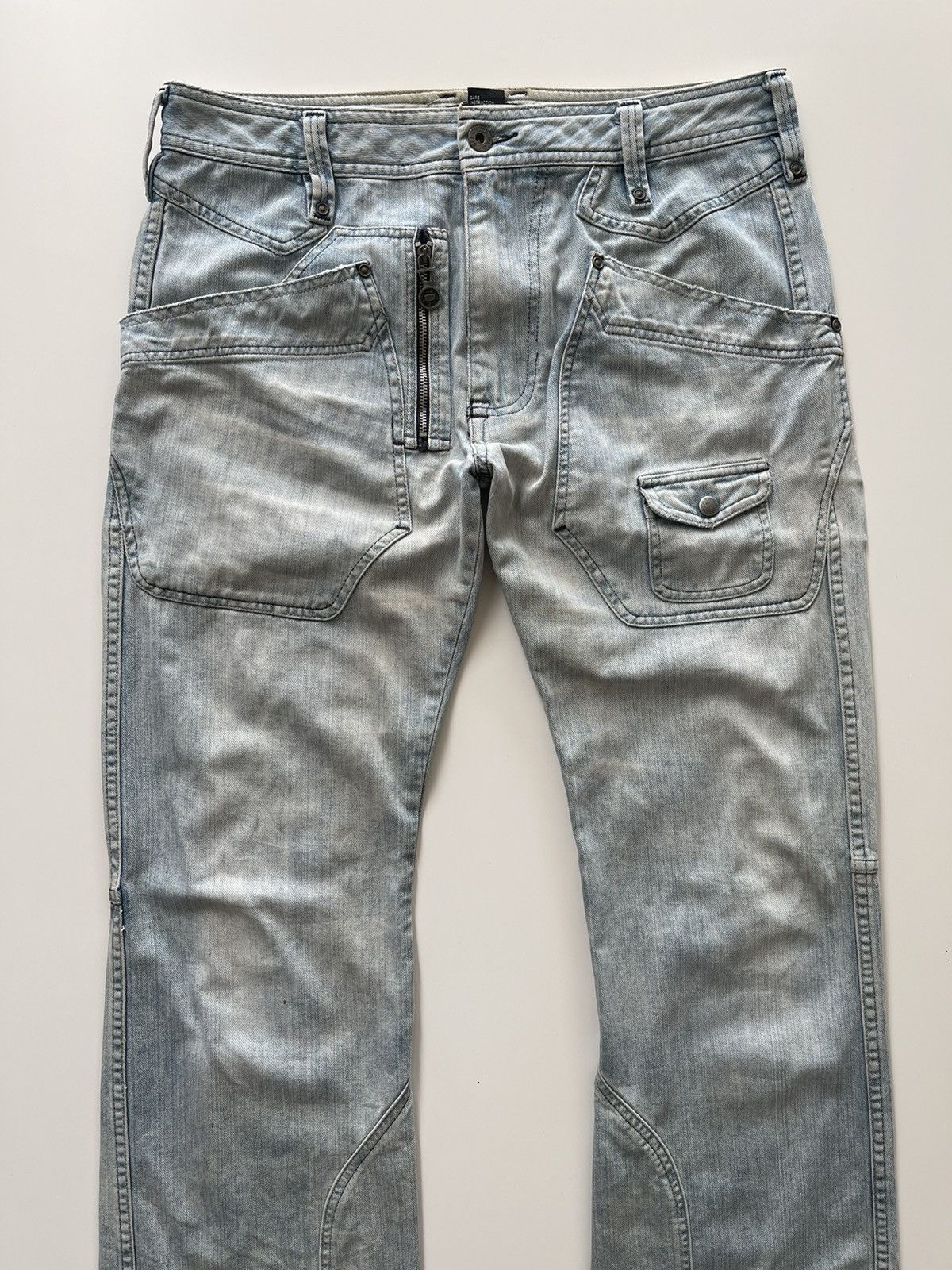 Diesel CRAZY DISTRESSED FLARE MULTIPOCKET DENIM Size US 32 / EU 48 - 5 Thumbnail