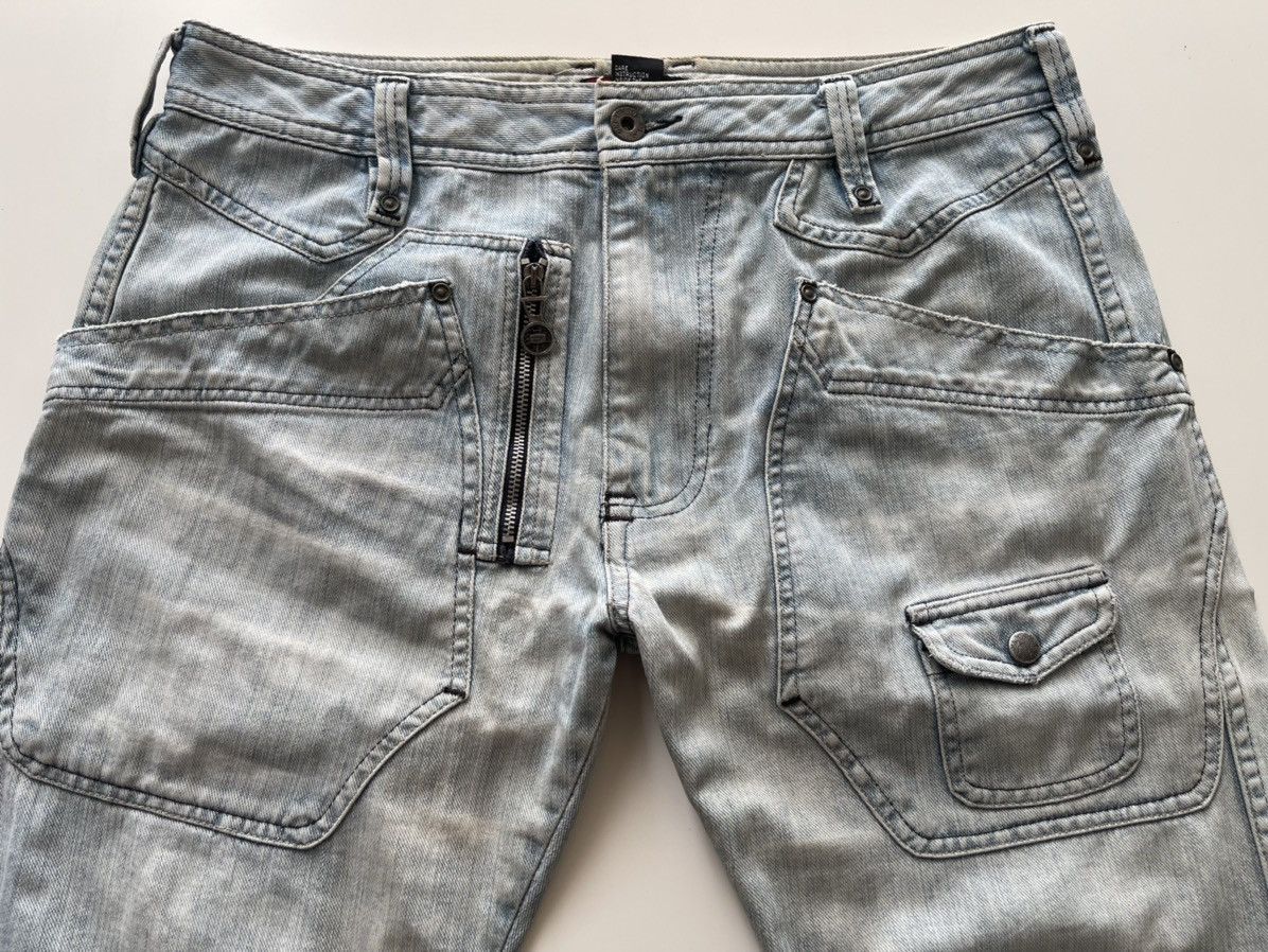 Diesel CRAZY DISTRESSED FLARE MULTIPOCKET DENIM Size US 32 / EU 48 - 8 Thumbnail
