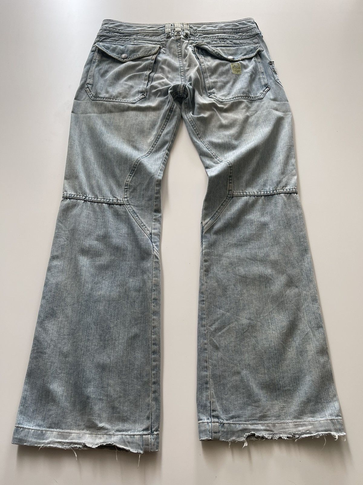 Diesel CRAZY DISTRESSED FLARE MULTIPOCKET DENIM Size US 32 / EU 48 - 4 Thumbnail