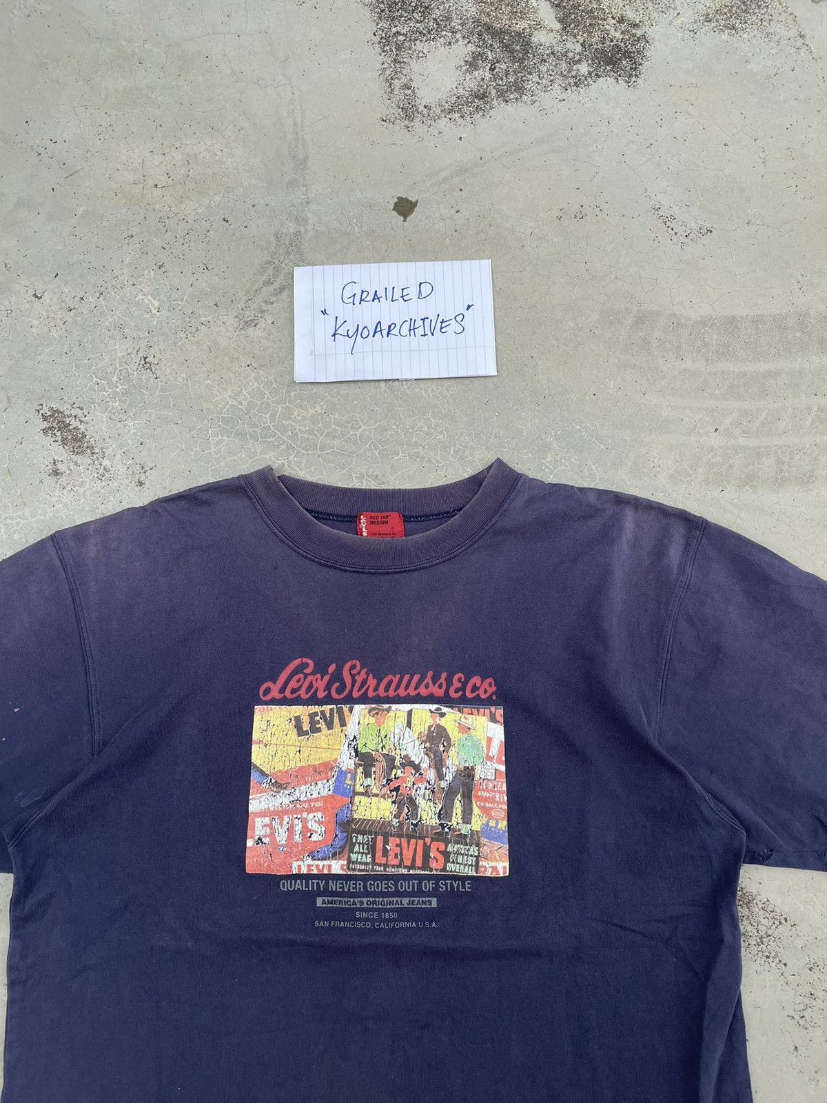 Levi's NATURALLY AGED DISSTRESSED LEVI’S TEE Size US M / EU 48-50 / 2 - 2 Thumbnail