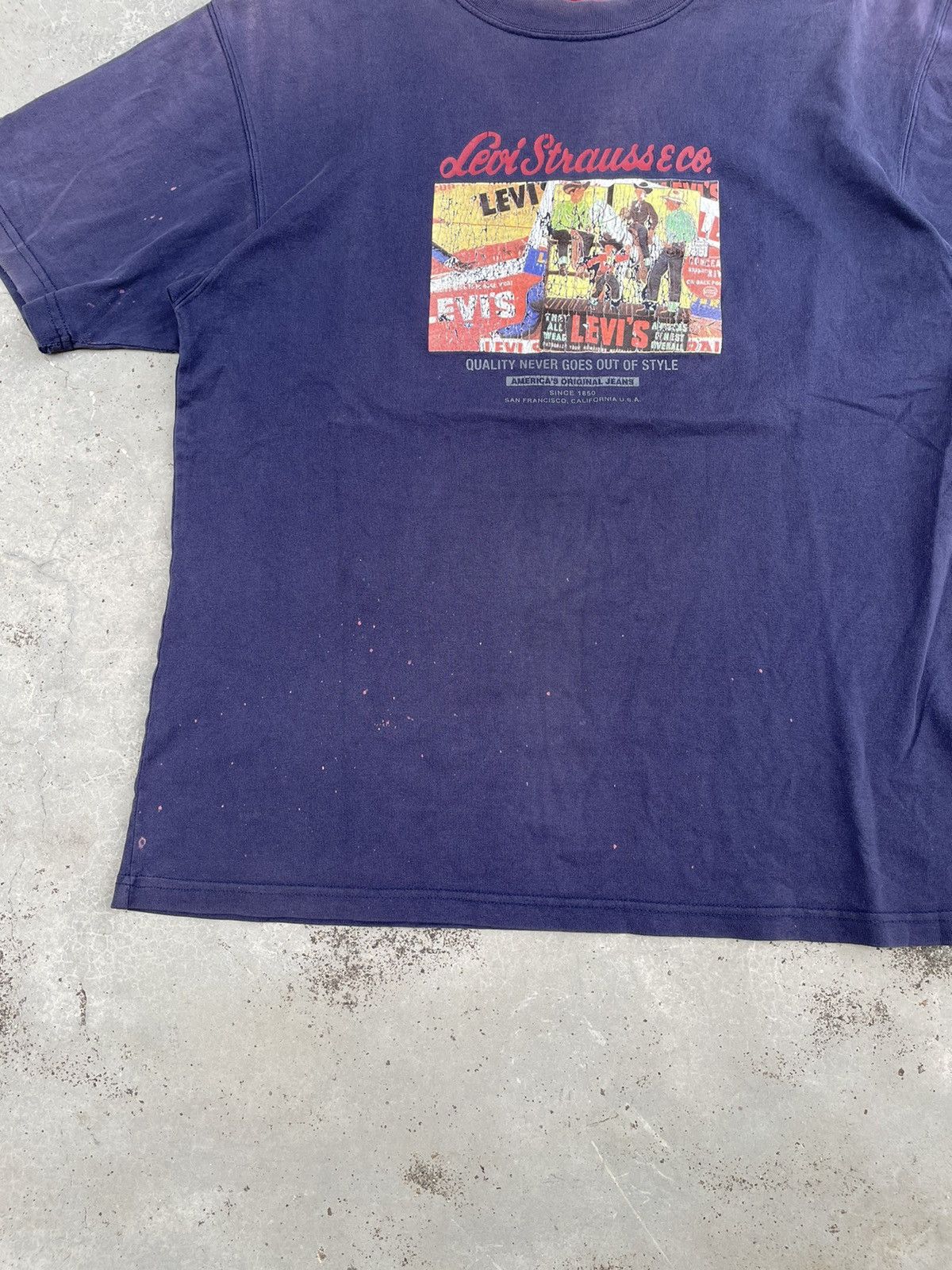 Levi's NATURALLY AGED DISSTRESSED LEVI’S TEE Size US M / EU 48-50 / 2 - 5 Thumbnail