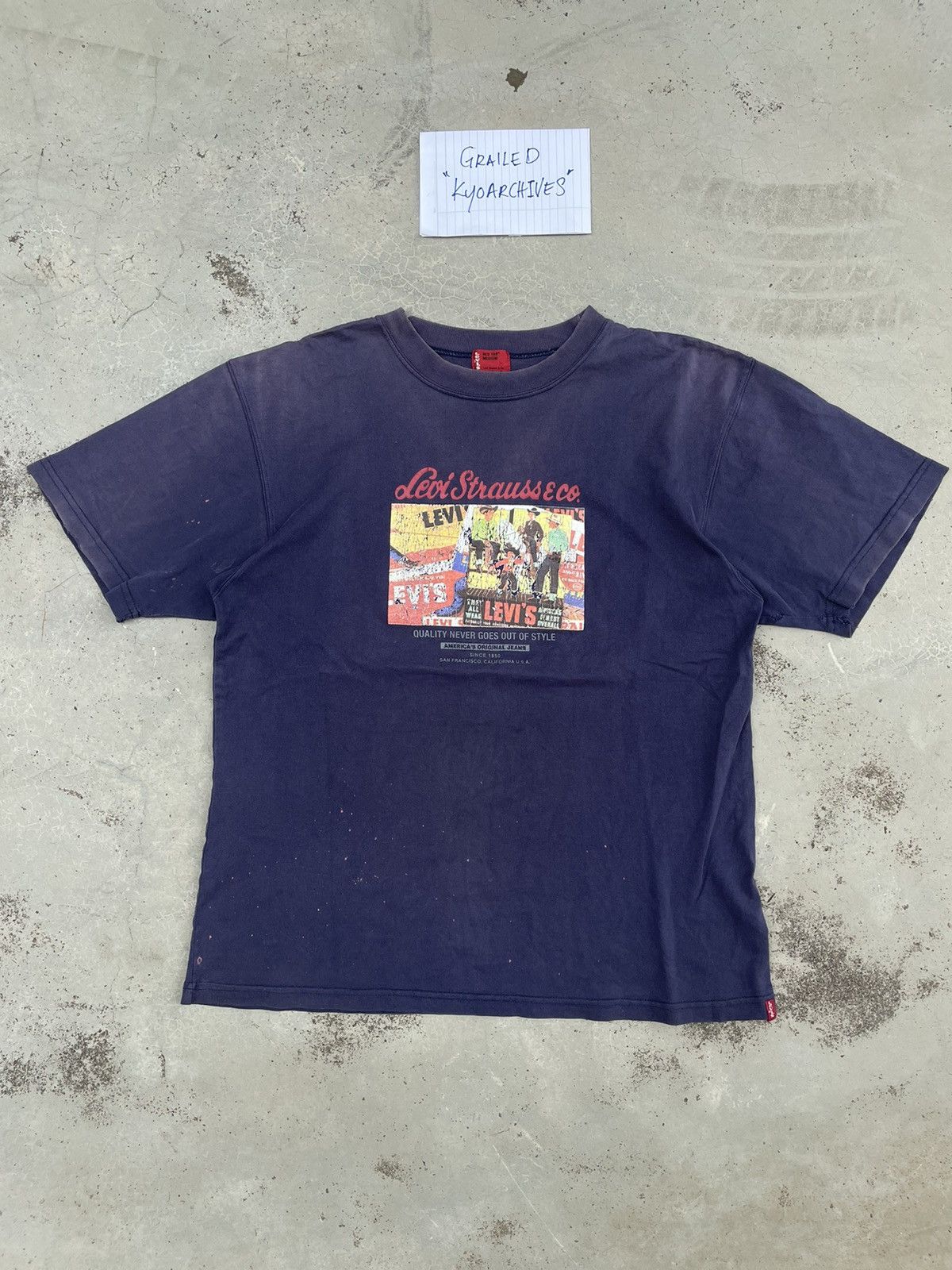 Levi's NATURALLY AGED DISSTRESSED LEVI’S TEE Size US M / EU 48-50 / 2 - 1 Thumbnail