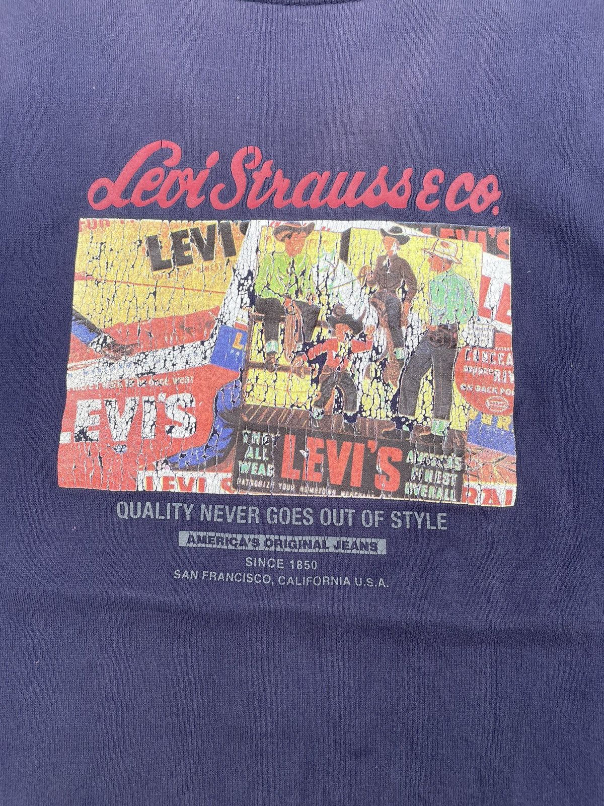 Levi's NATURALLY AGED DISSTRESSED LEVI’S TEE Size US M / EU 48-50 / 2 - 4 Thumbnail