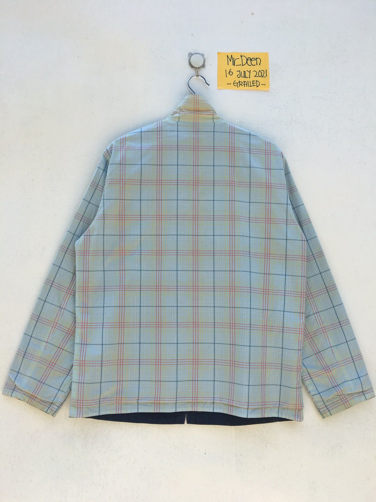 Lacoste Vintage Lacoste Checkered Pattern Reversible Nylon Jacket Size US M / EU 48-50 / 2 - 9 Thumbnail