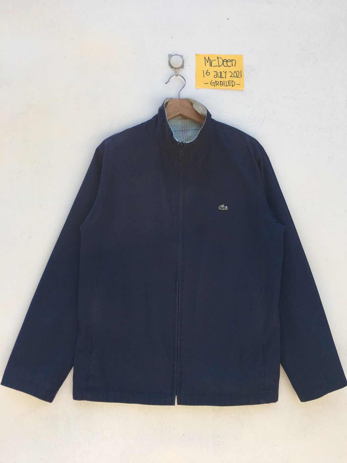 Lacoste Vintage Lacoste Checkered Pattern Reversible Nylon Jacket Size US M / EU 48-50 / 2 - 13 Thumbnail