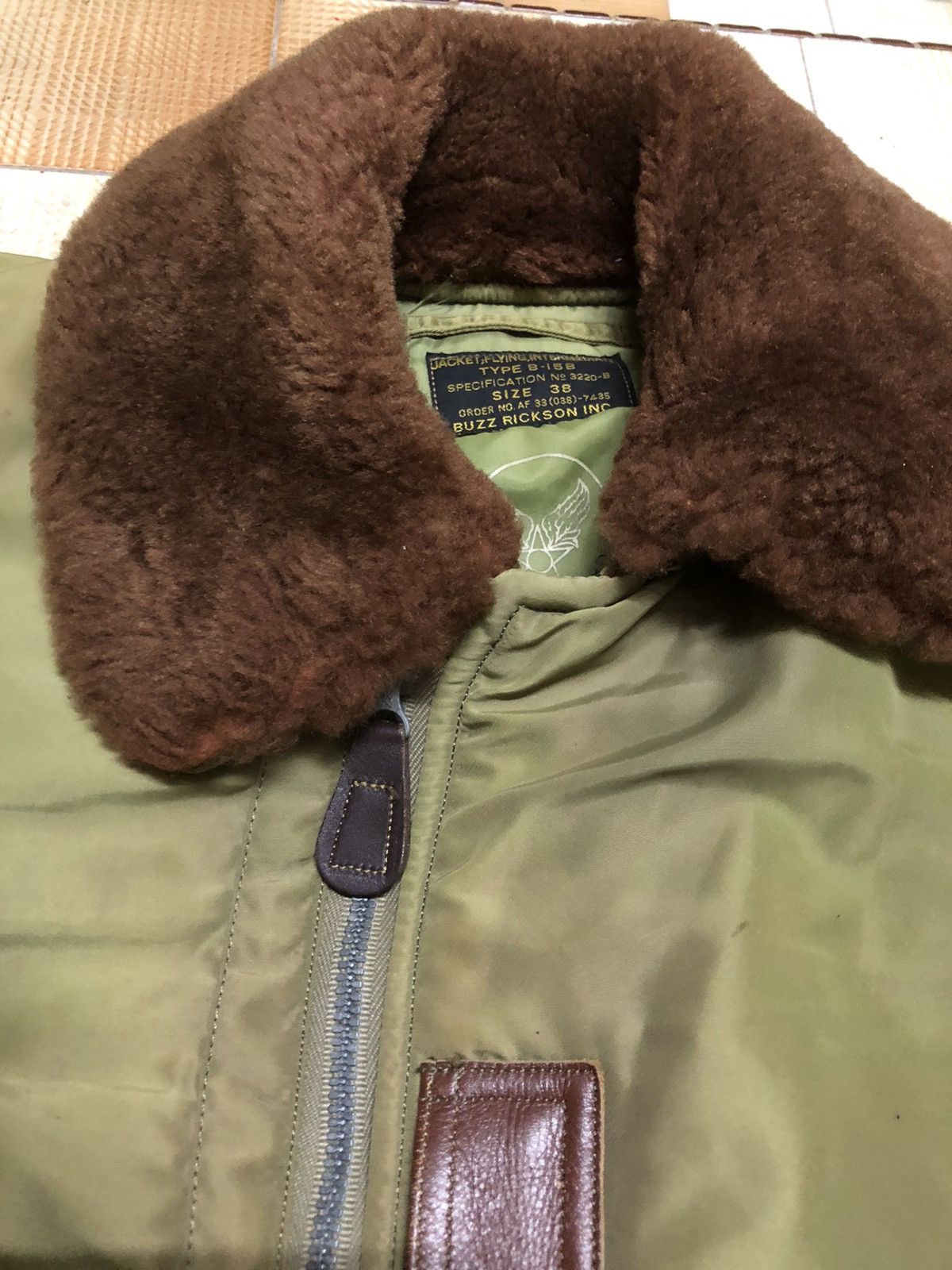 Buzz Rickson's 🔥ARCHIVAL Vtg Type B-15B BUZZ RICKSON’S Bomber Toyo Ent Size US S / EU 44-46 / 1 - 8 Thumbnail