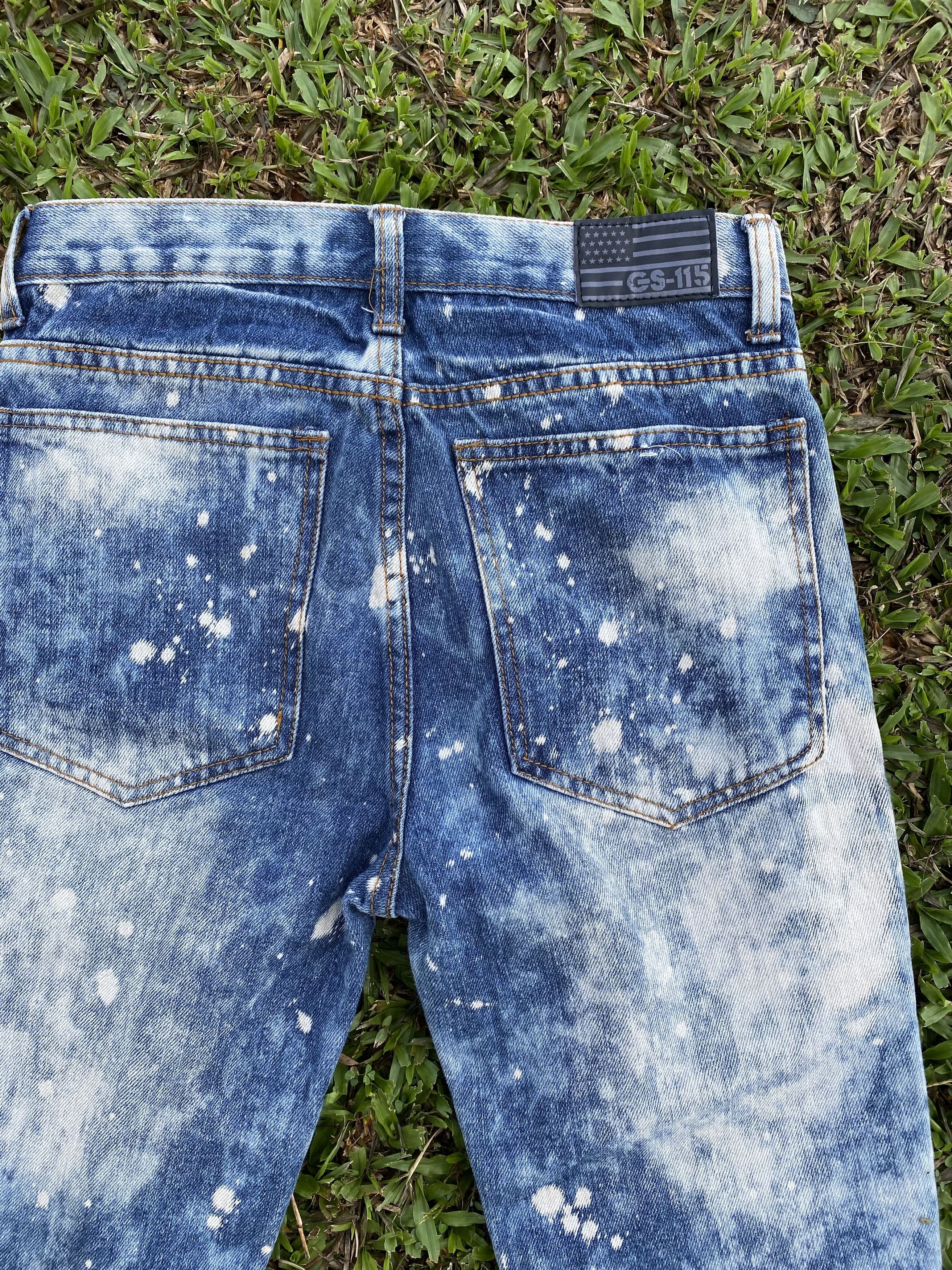 G-Star × If Six Was Nine G Star Raw Sashiko Distressed Jeans Size US 29 - 7 Thumbnail