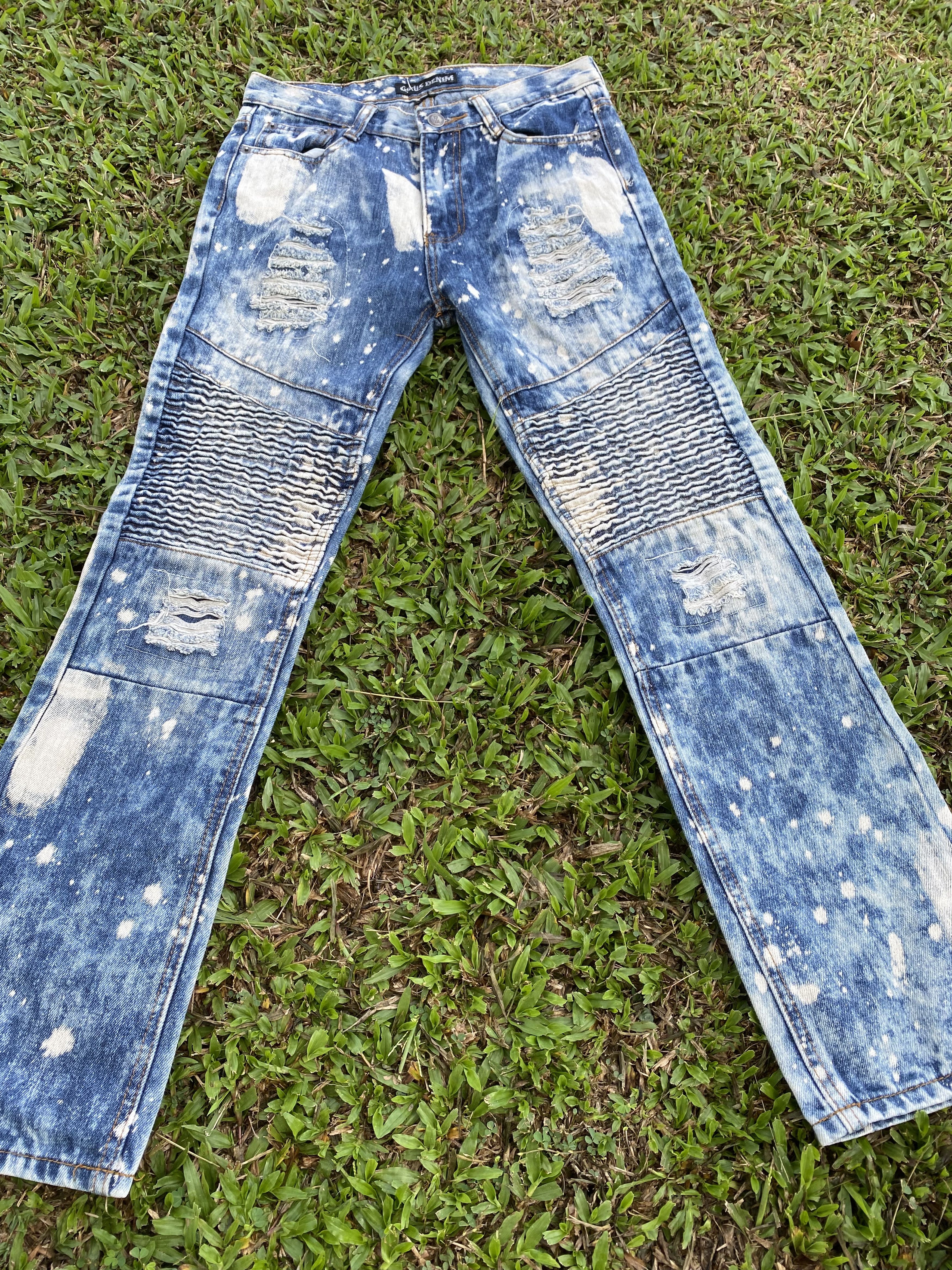 G-Star × If Six Was Nine G Star Raw Sashiko Distressed Jeans Size US 29 - 3 Thumbnail